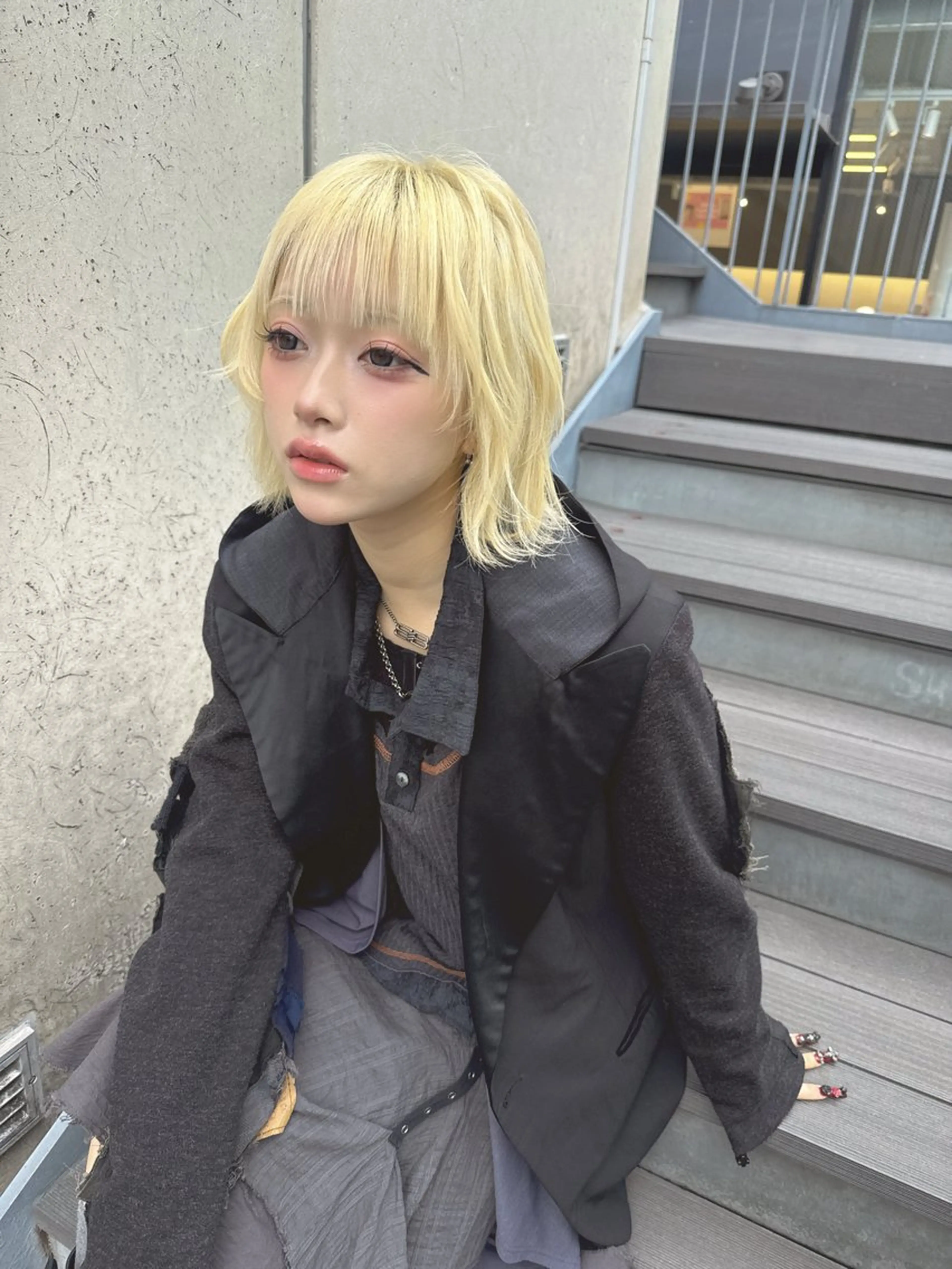 ショート カラー ブリーチ ブロンド ケアブリーチ 透明感カラー ハイトーンカラー カット ヘアカラー 💎透明感カラー特化 💎TAISEIのヘアスタイル