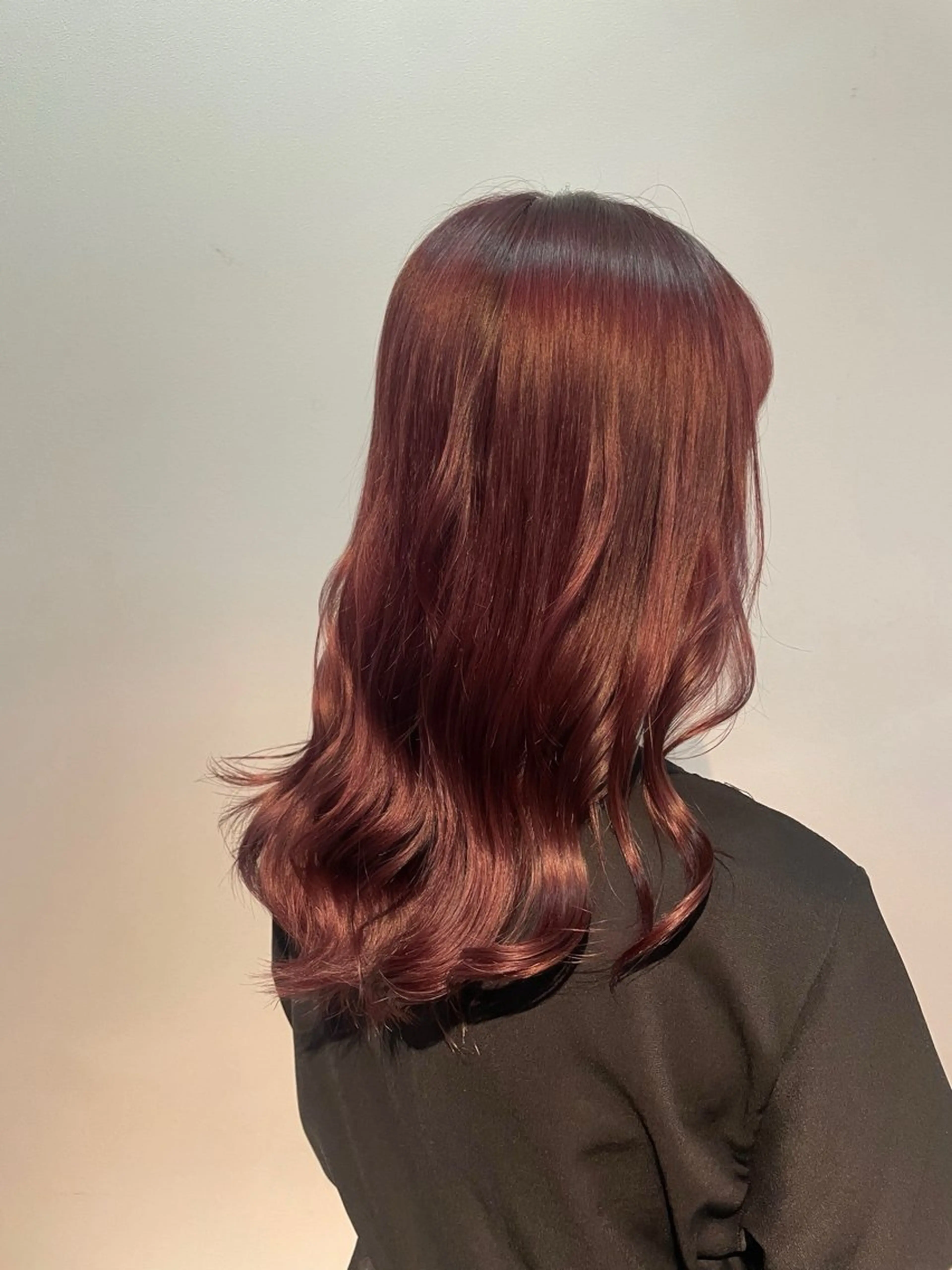 ミディアム カラー ヘアカラー トリートメント hair salon charme大賀彩矢のヘアスタイル