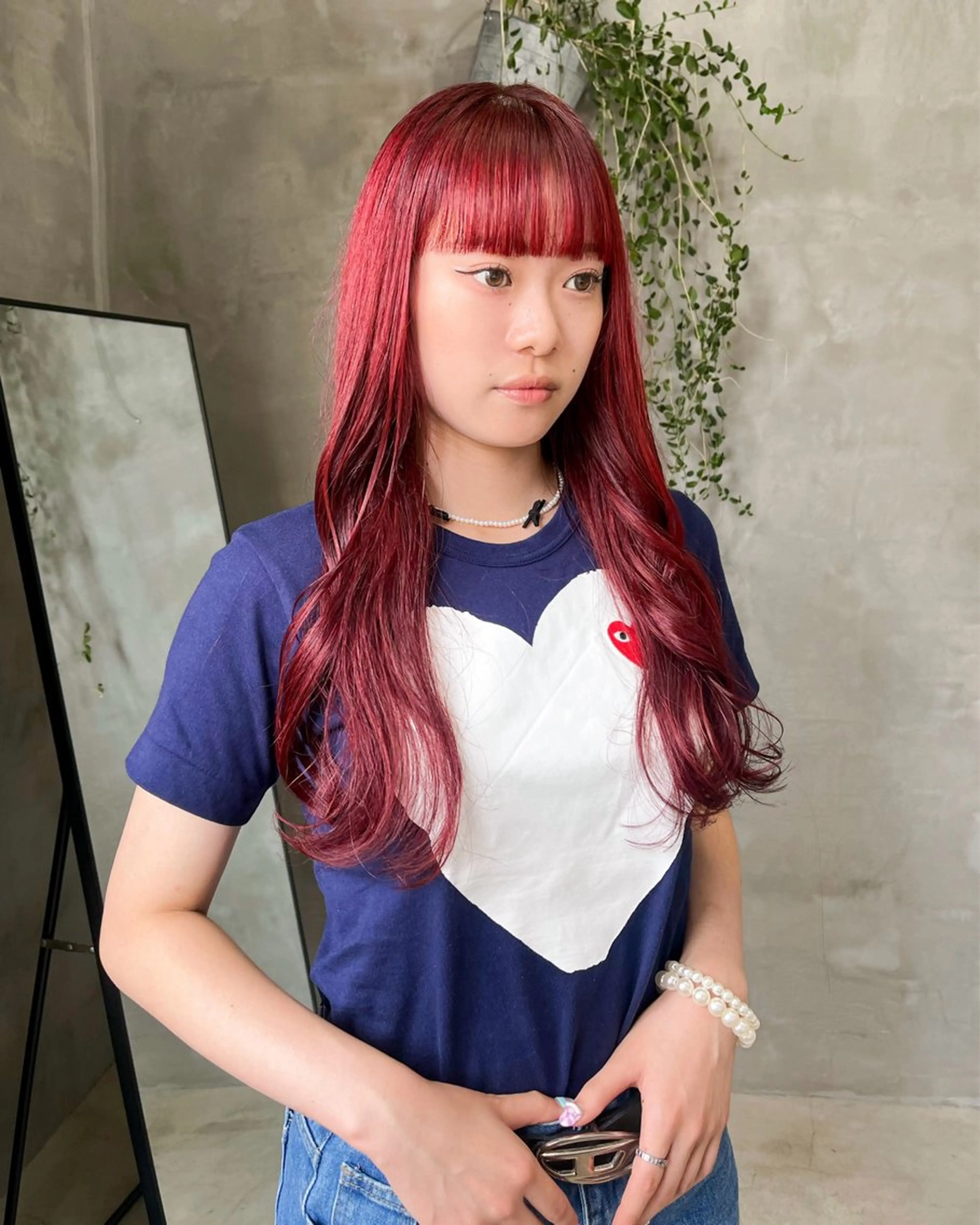 ロング 村田 春歌のヘアスタイル