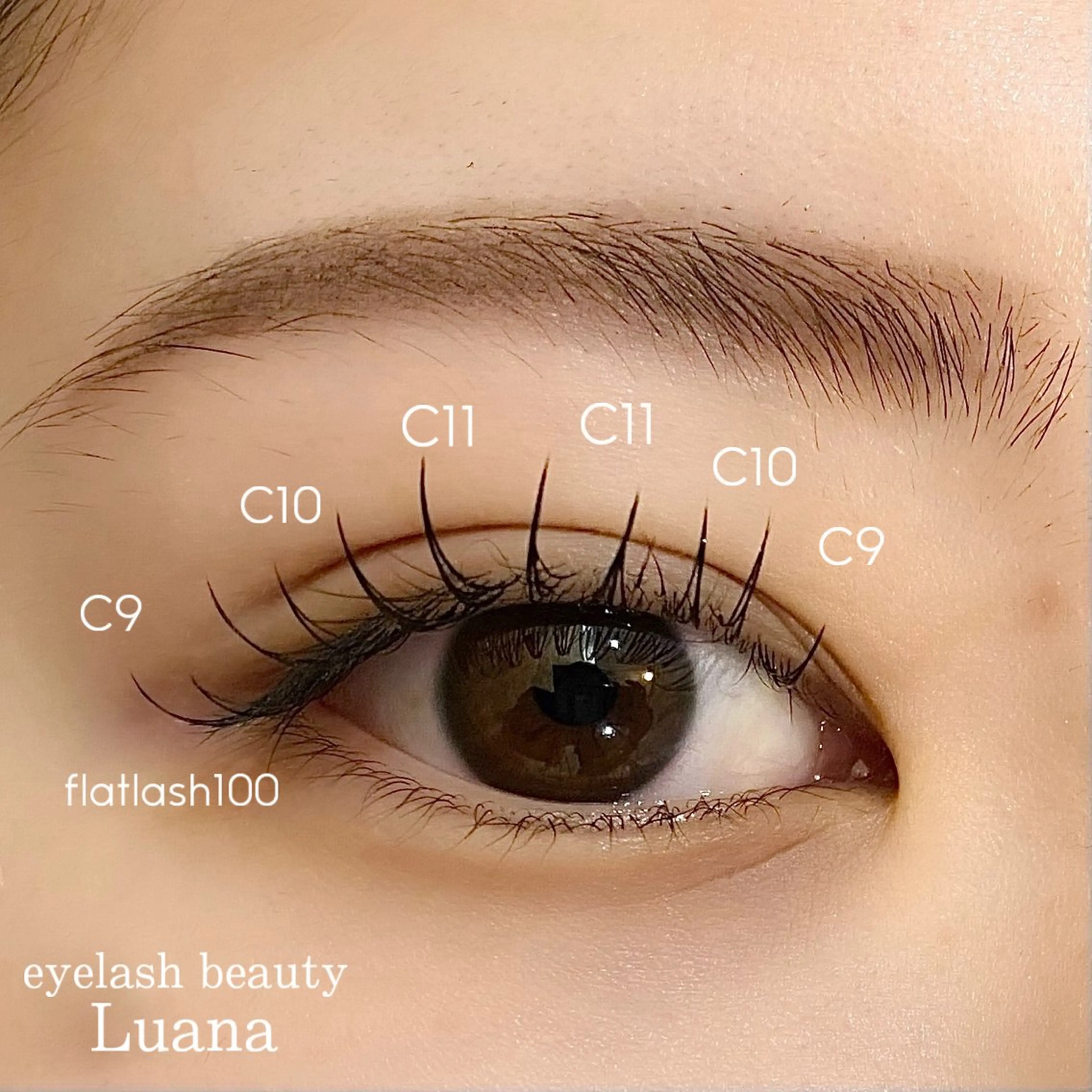 マツエク・マツパ フラットラッシュ eyelash beauty Luana所属・🌺Luana🐬 yukariのマツエク・マツパデザイン