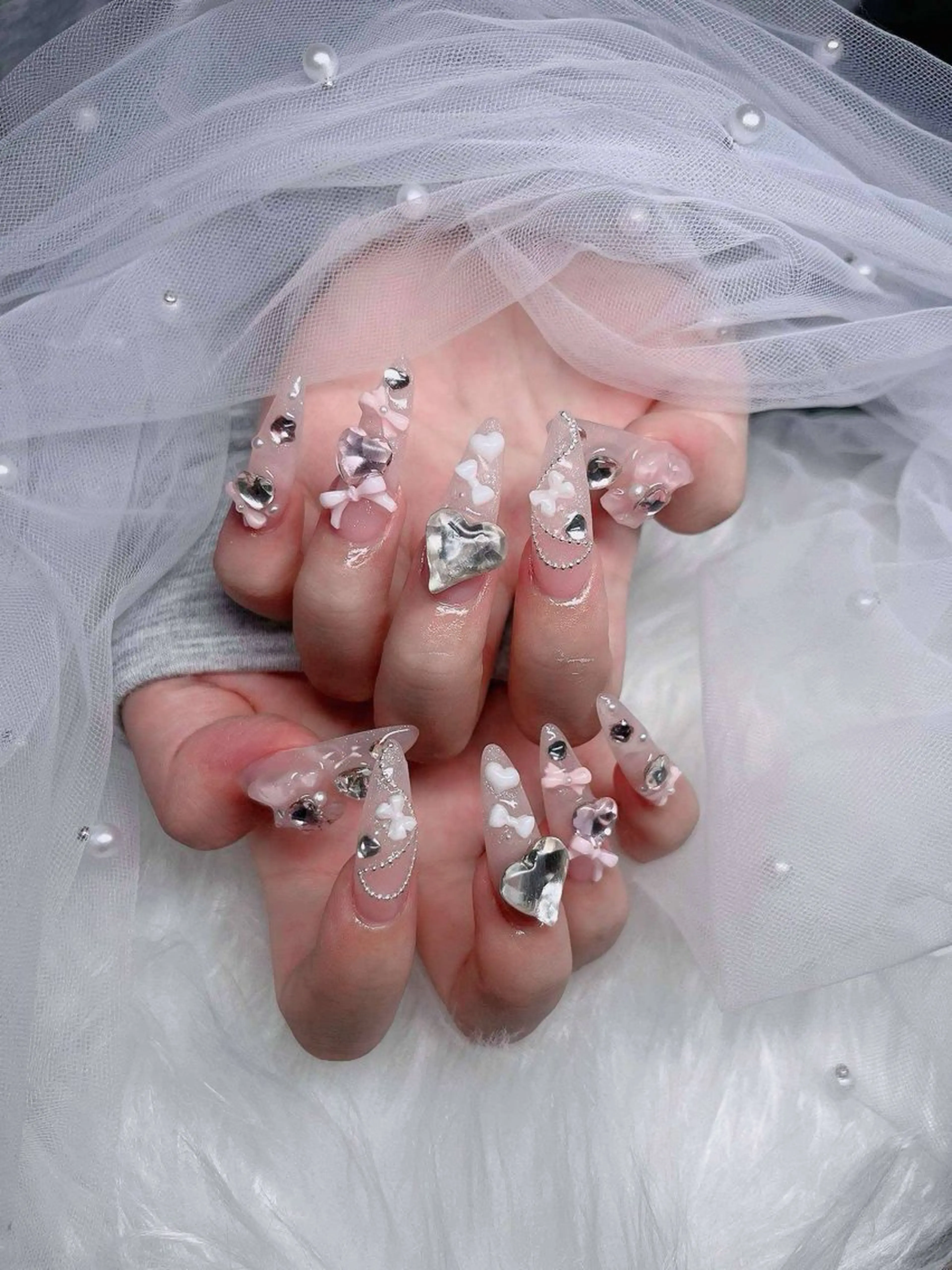 ネイル アートネイル 成人式 ジェルネイル ニュアンスネイル 夏ネイル ハンドネイル neco H.babynailのネイルデザイン