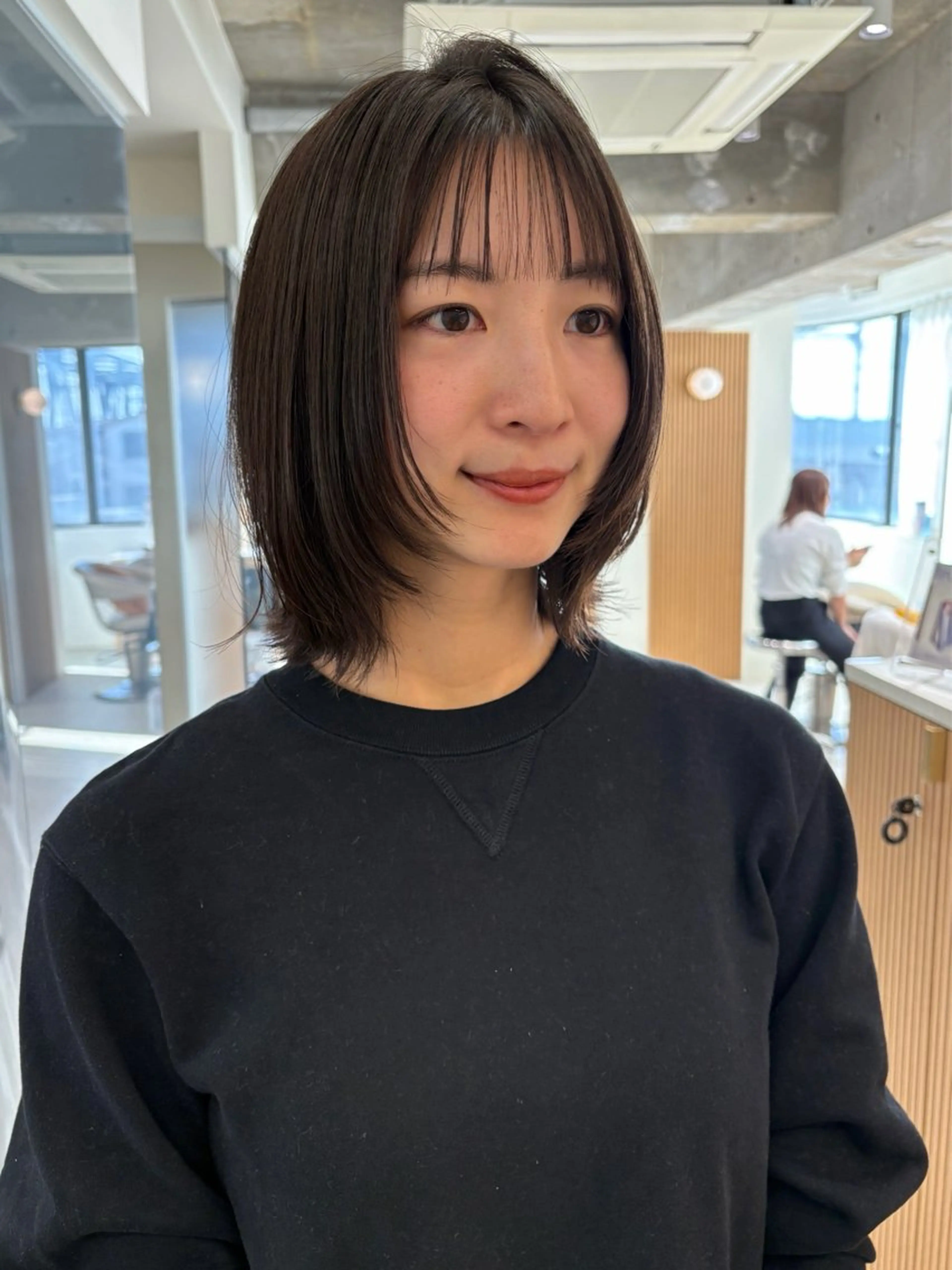 ミディアム ボブ レイヤーカット ROMMY.所属・🍎ナギサ/本厚木/ ボブ/ミディアム🤍のヘアスタイル