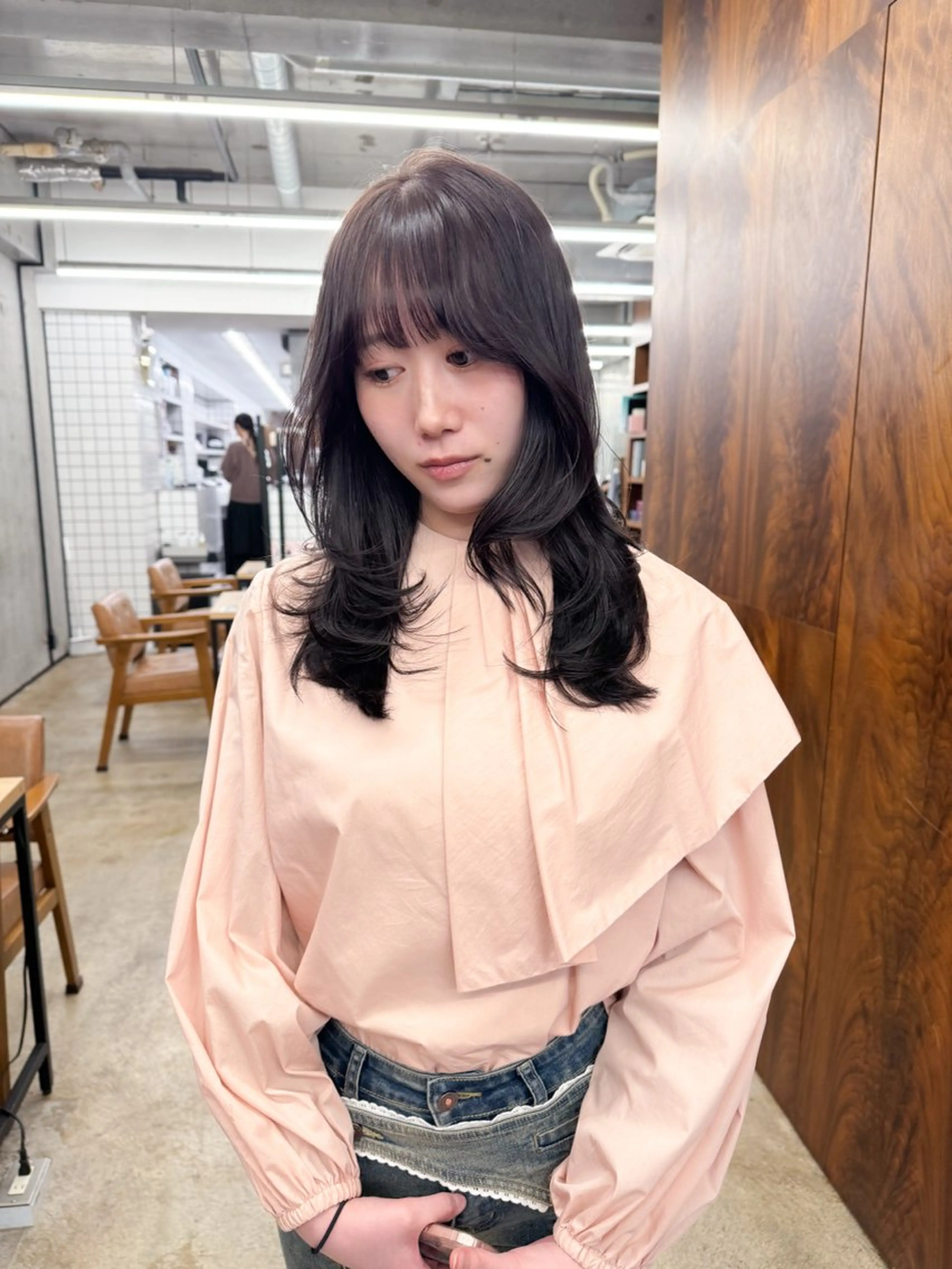 セミロング カラー パーマ 💖美髪矯正💖 辻未侑のヘアスタイル