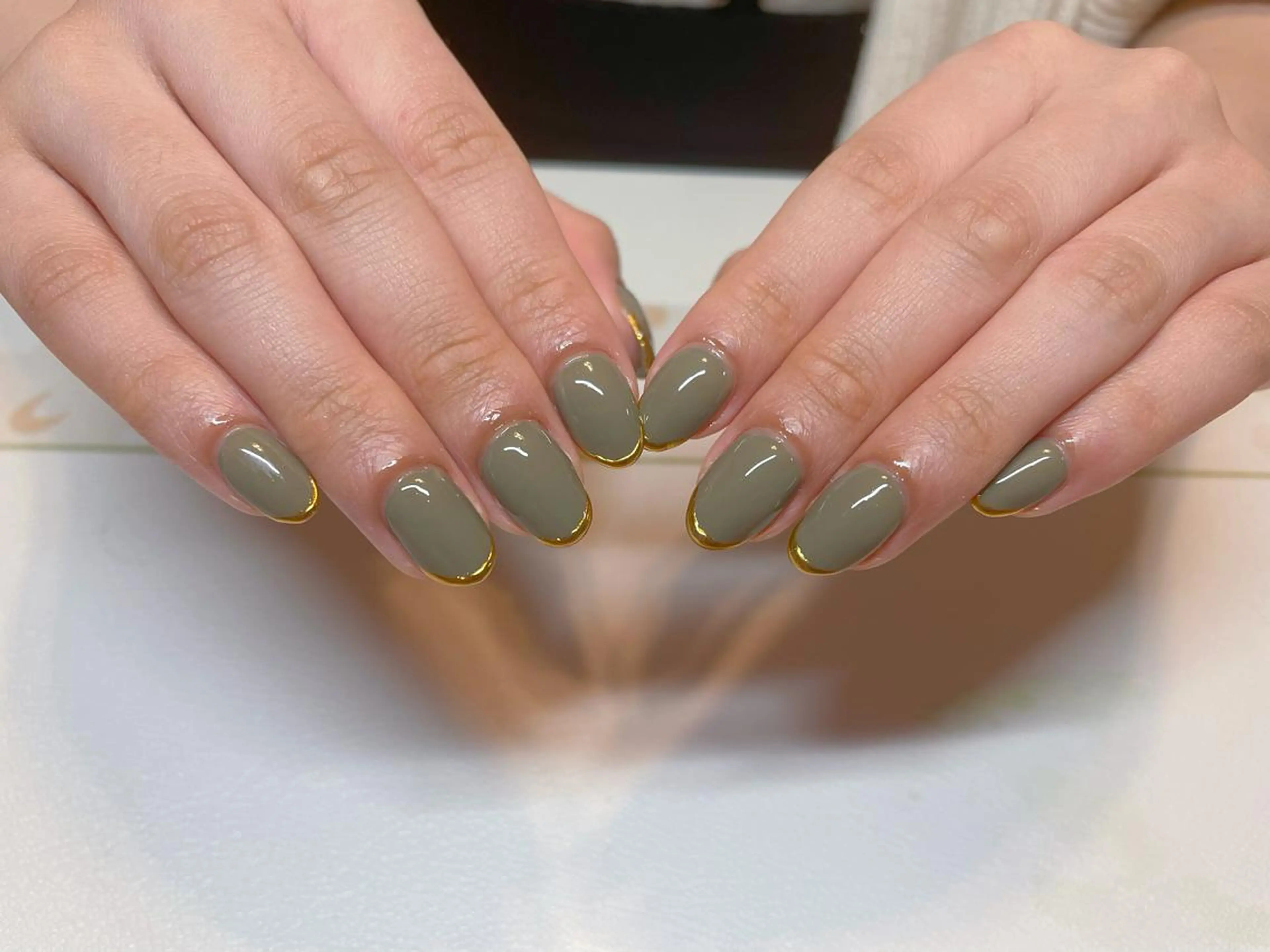 ネイル フレンチネイル ミラーネイル ハンドネイル エン Nail salonのネイルデザイン