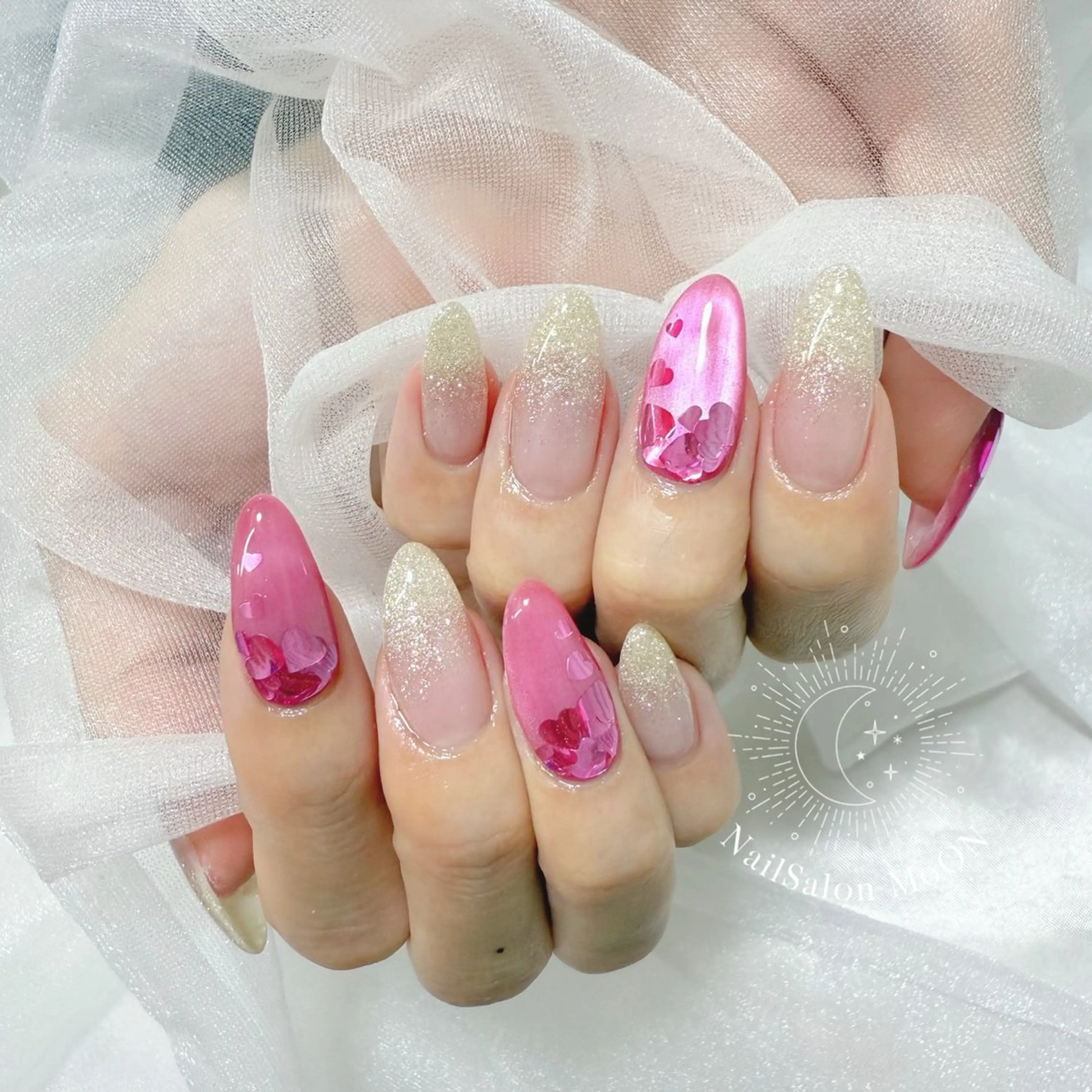 ネイル ハンドネイル ハンドケア MoON...❤︎ MeGuのネイルデザイン