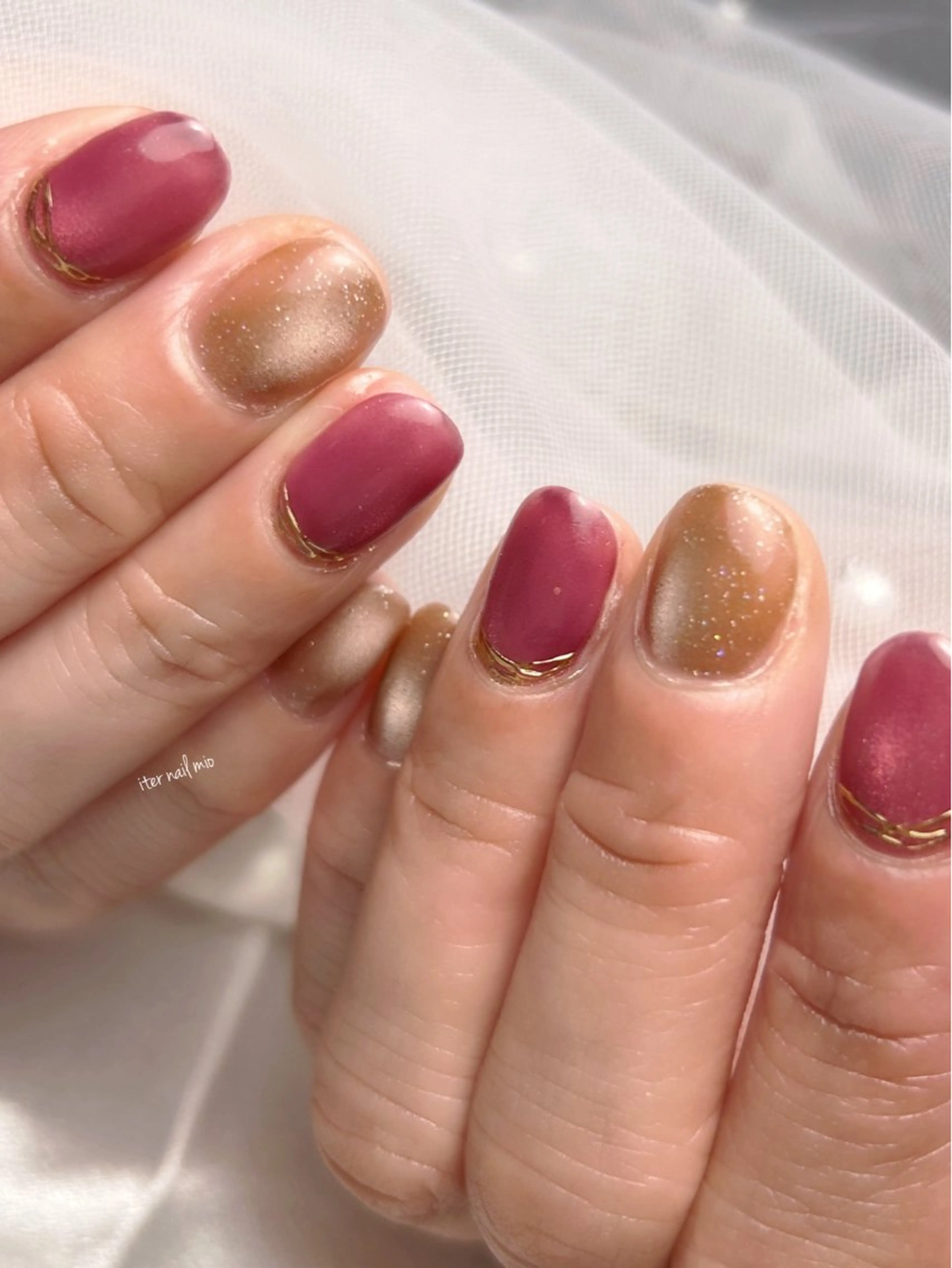 ネイル ニュアンスネイル オフィスネイル ハンドネイル ITER mioのネイルデザイン