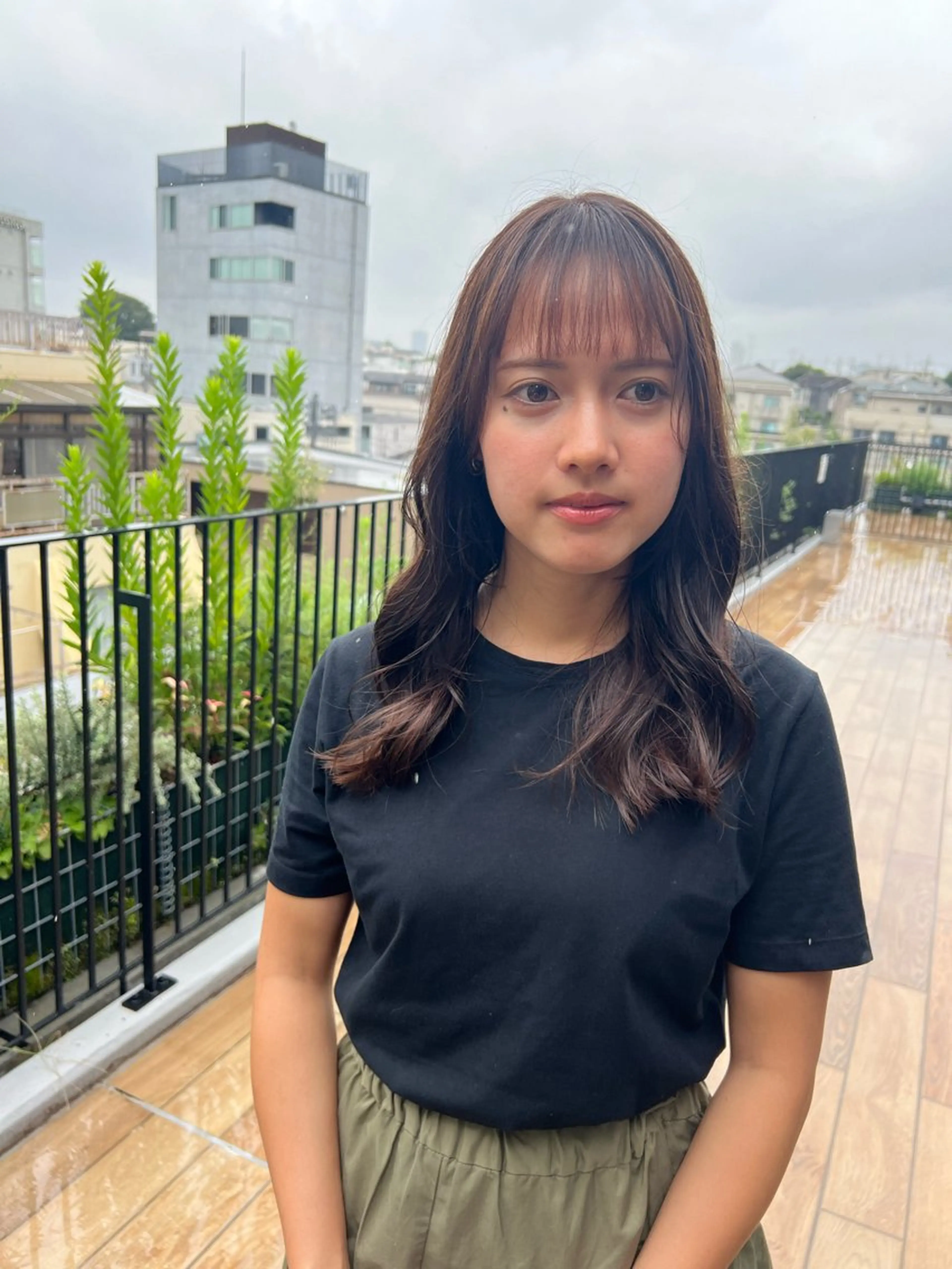 ミディアム カラー ブラウンカラー ナチュラルブラウン 🍇おぐら めぐみ🍇のヘアスタイル