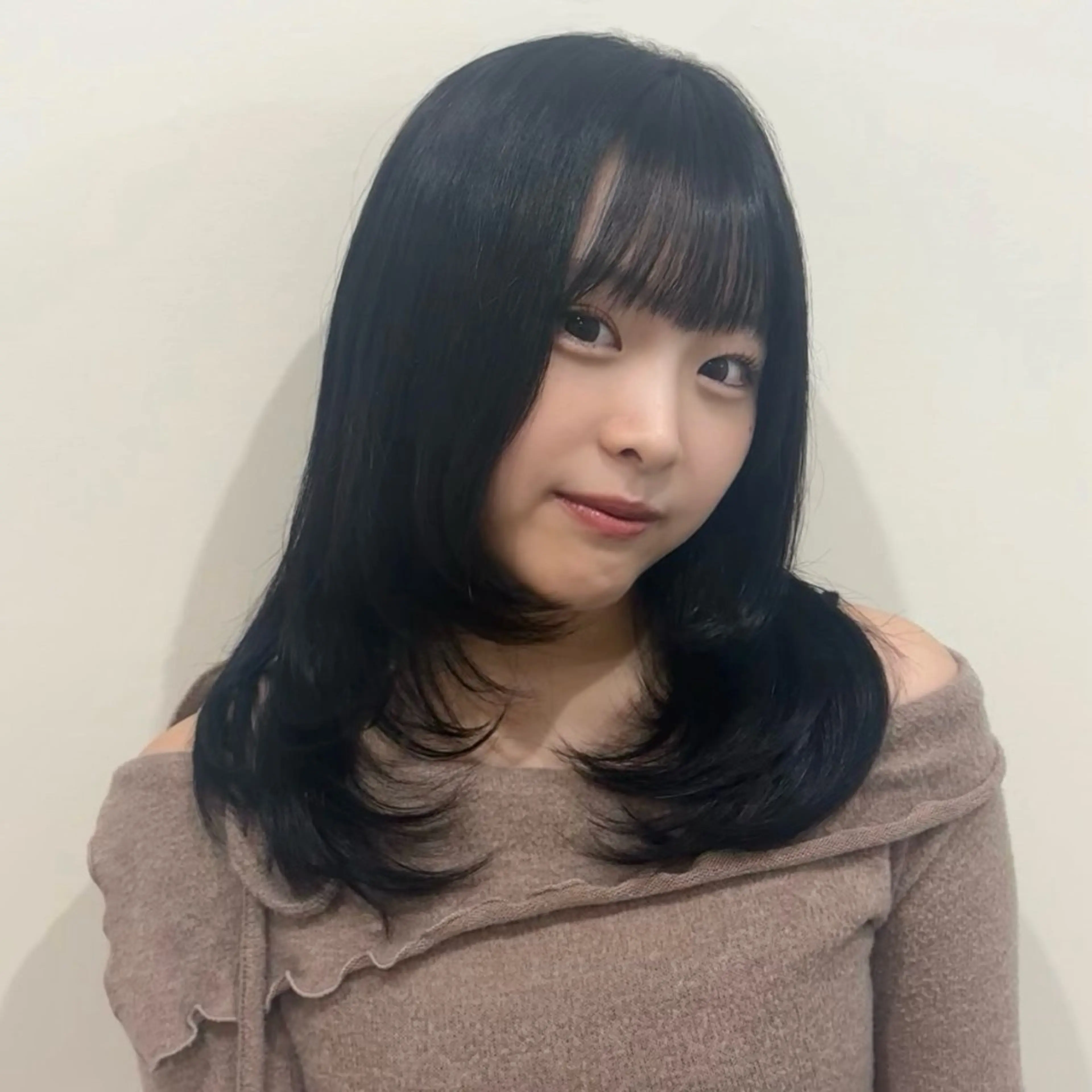 ミディアム ヘアカラー 美容室ORIKA /AI 海外レイヤーのヘアスタイル