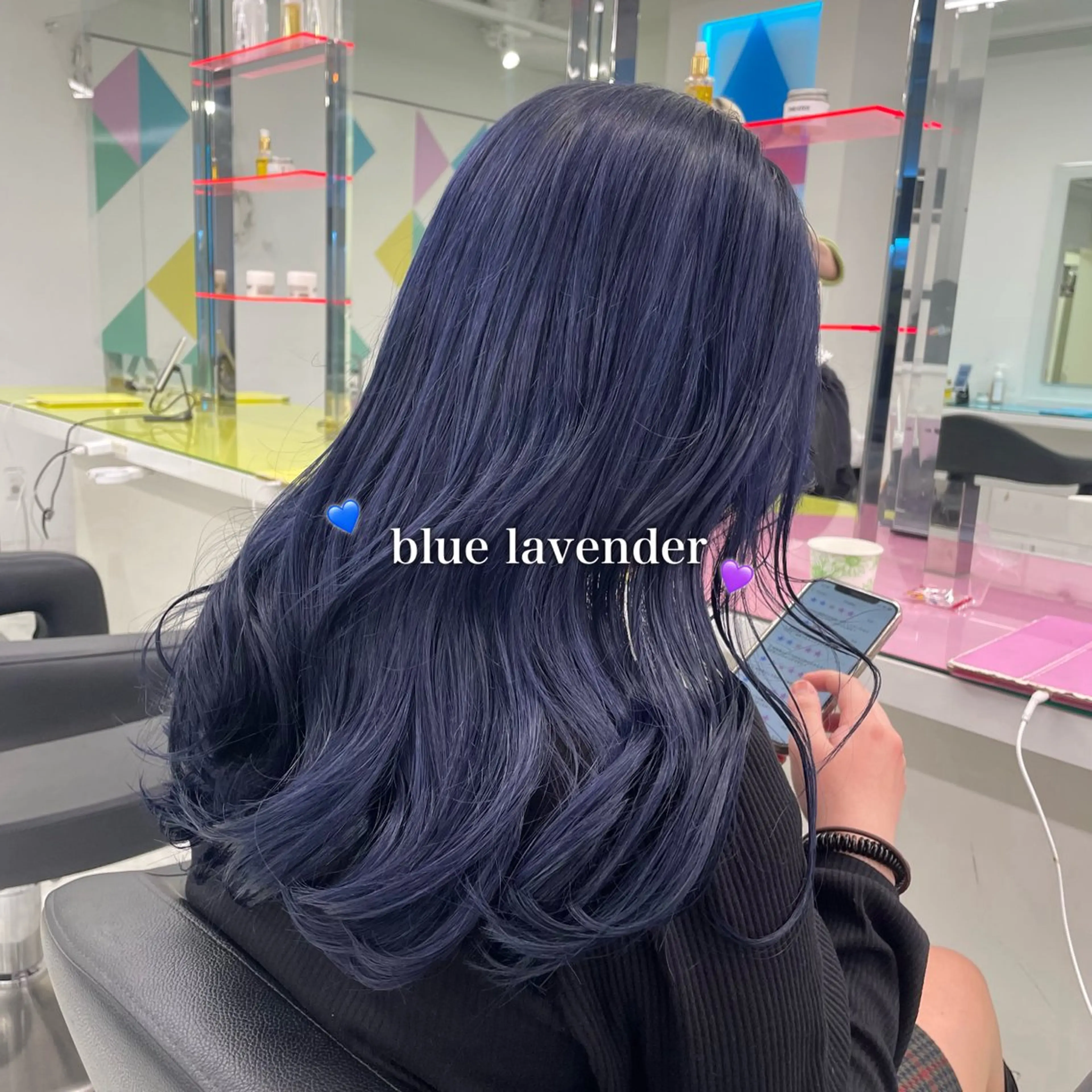 ロング カラー 韓国っぽ♡寒色/暗髪 🫧MOEKA🦋のヘアスタイル