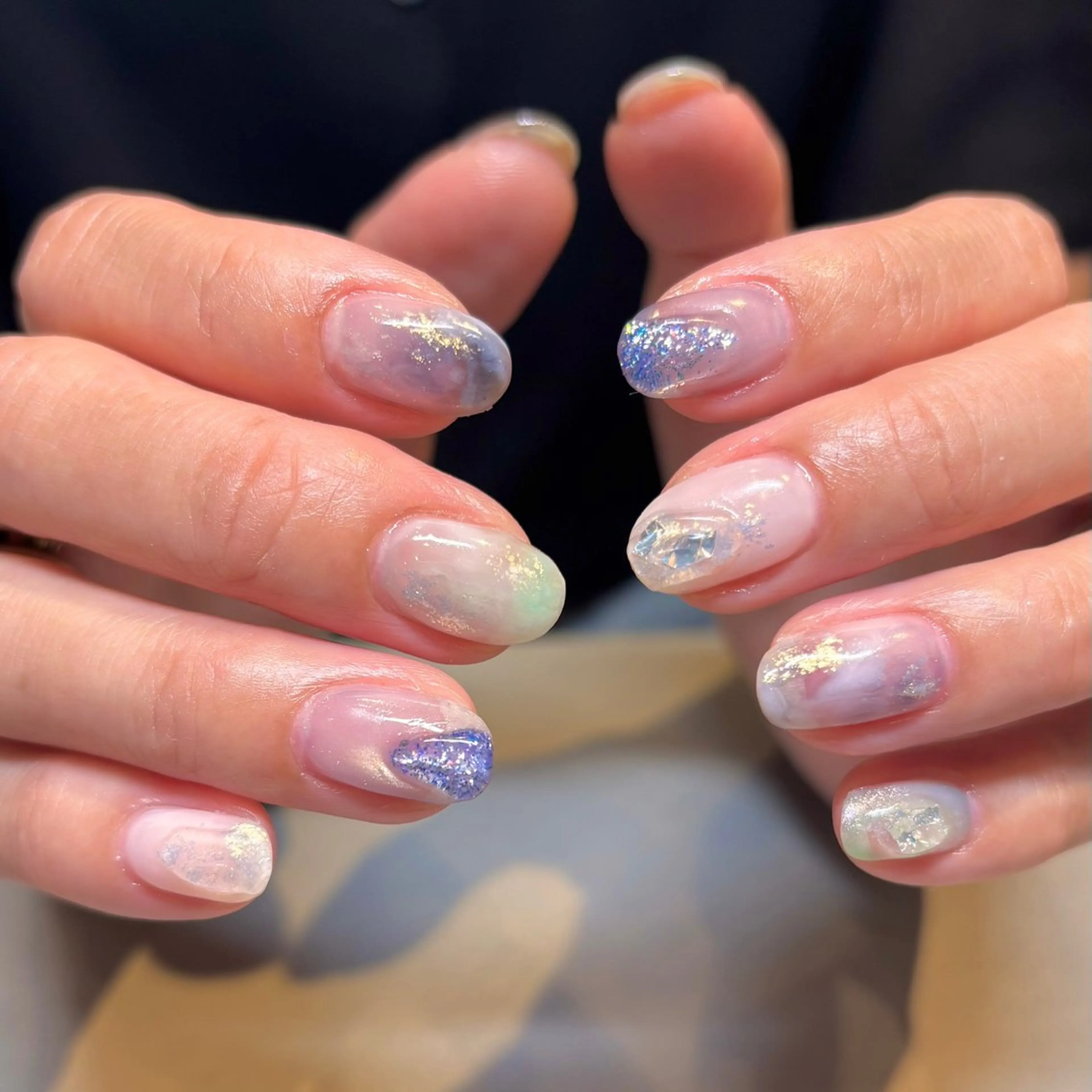 ネイル マグネットネイル ニュアンスネイル atelier TsuMe［アトリエツメ］所属・yoshimura mioのネイルデザイン