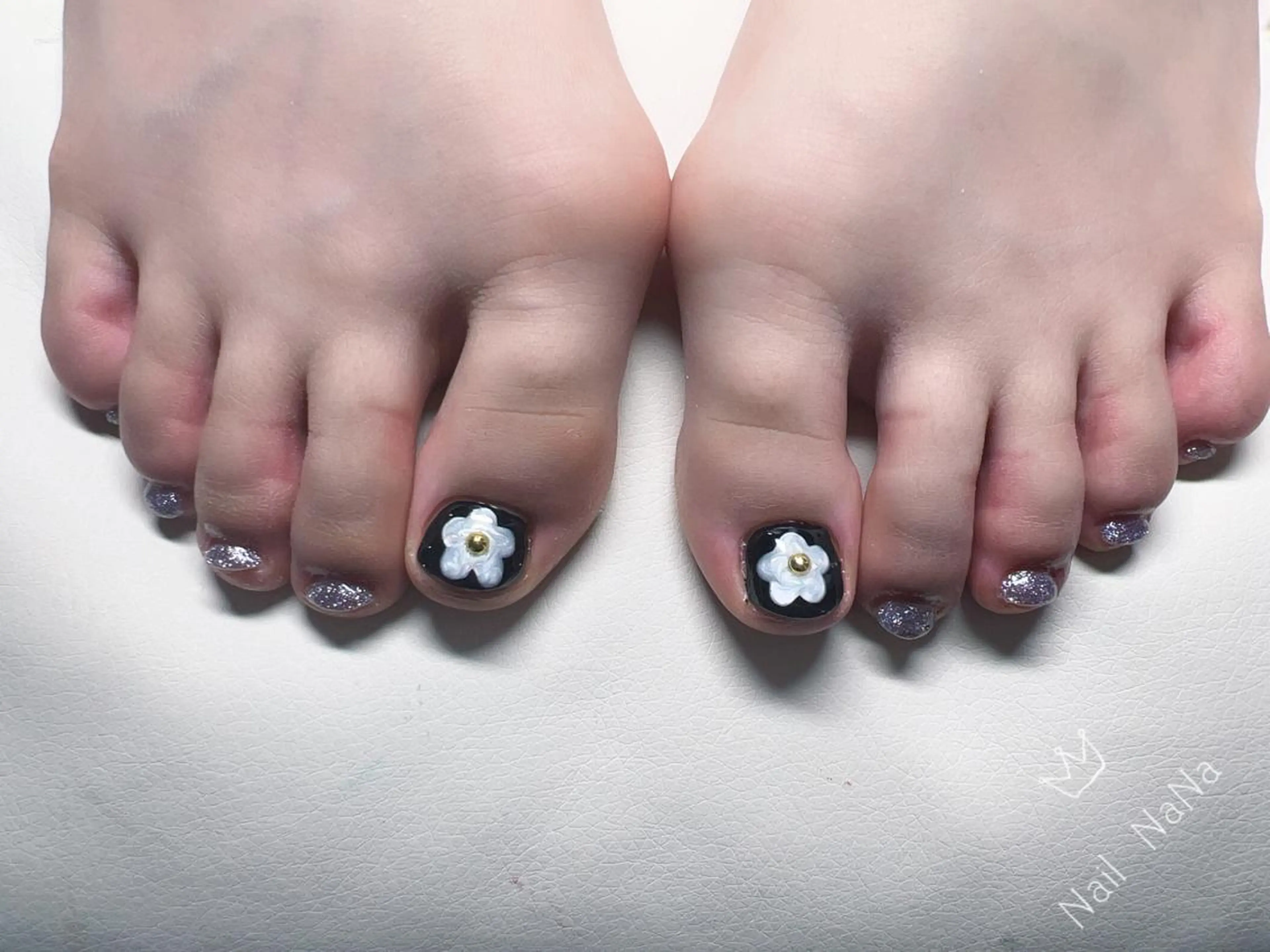 ショート カラー ネイル フットネイル Nail NaNaのネイルデザイン
