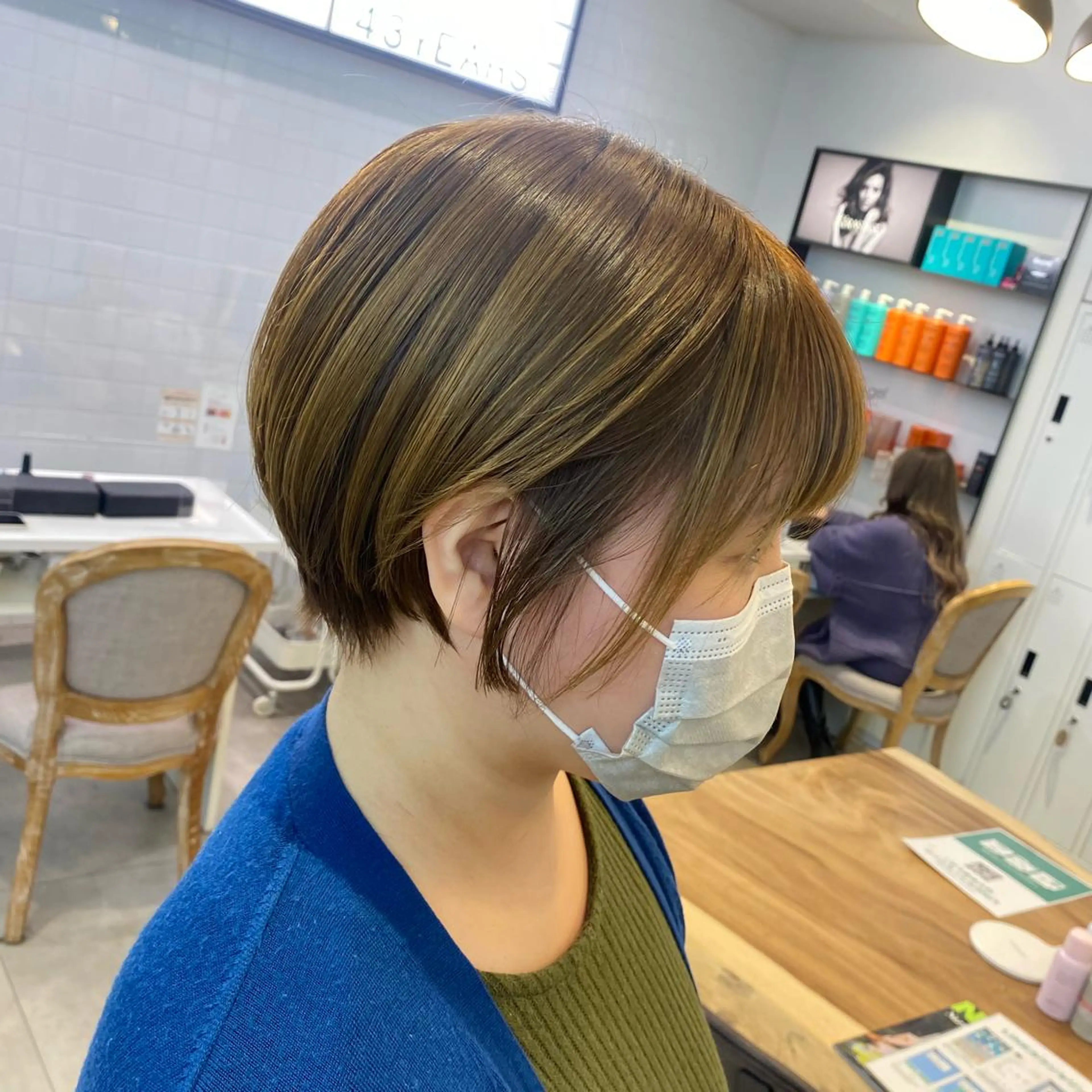 ショート 酸性ストレート・ メンズ 三原 楊子のヘアスタイル