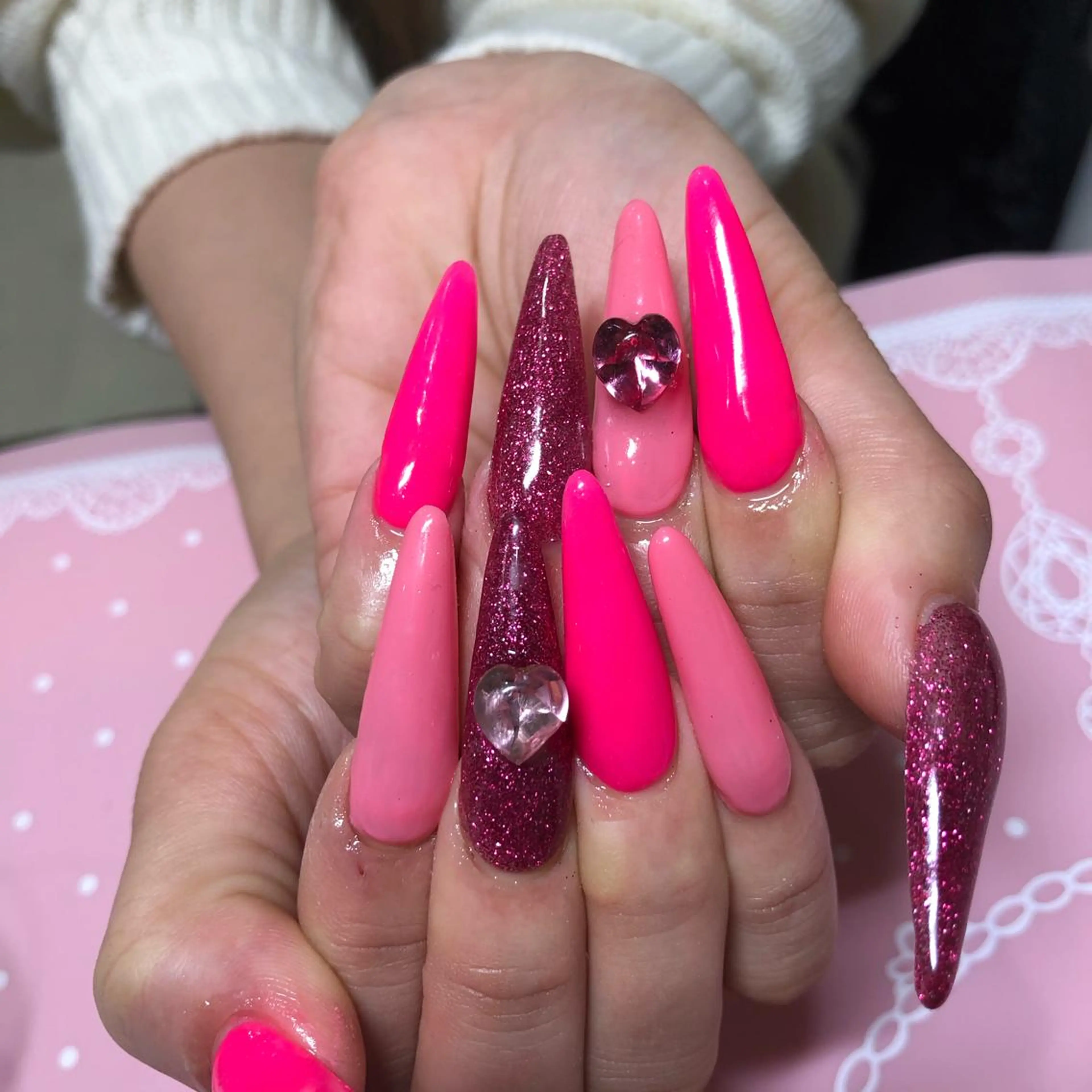 ロング ネイル ハンドネイル 《LB》ラブリエ Nail&eyeのマツエク・マツパデザイン