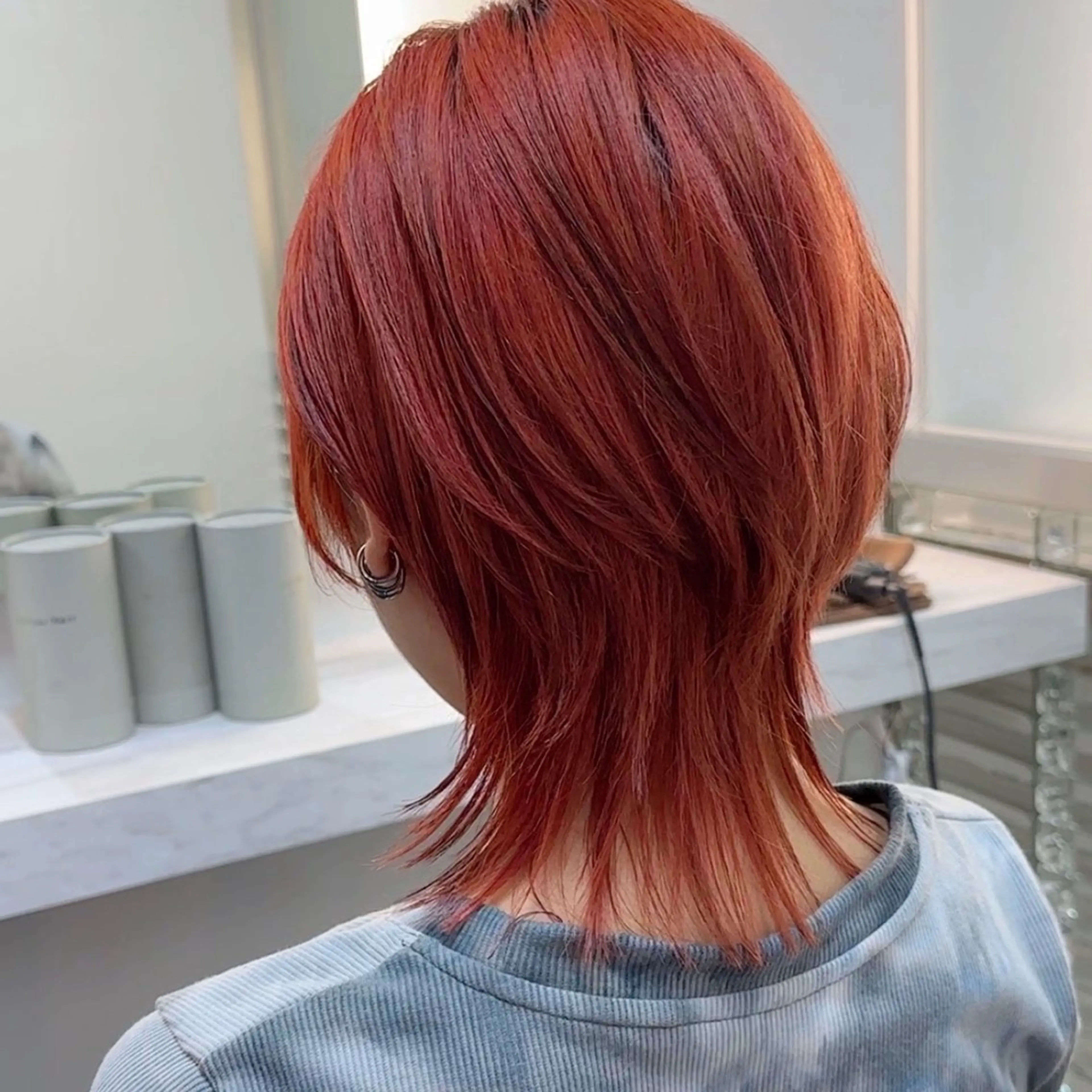 ショート カラー ウルフカット FBeauty 青山店所属・パーマ特化美容師 表参道のヘアスタイル