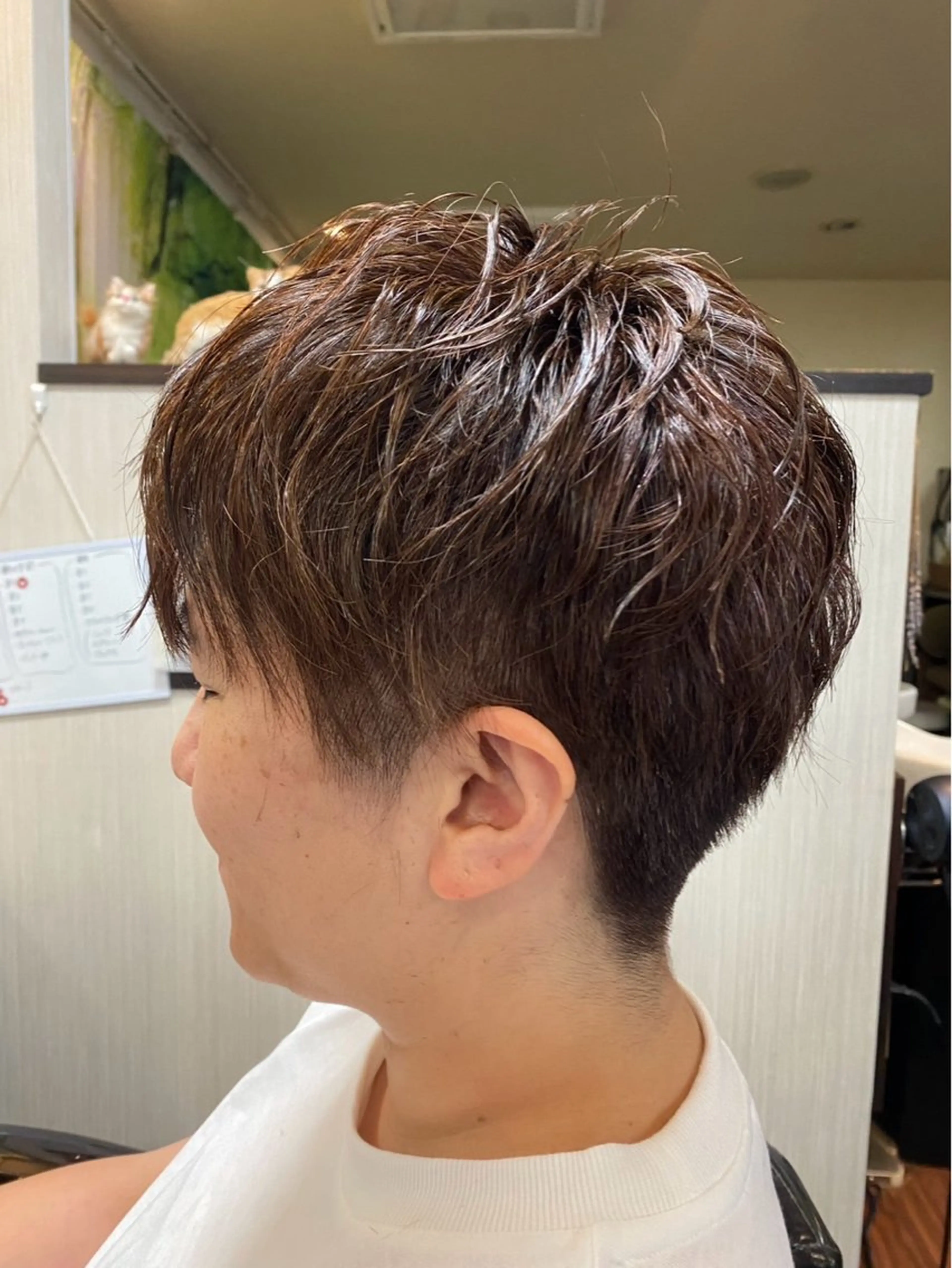 ショート ヘアカラー 佐々木 琉聖のヘアスタイル