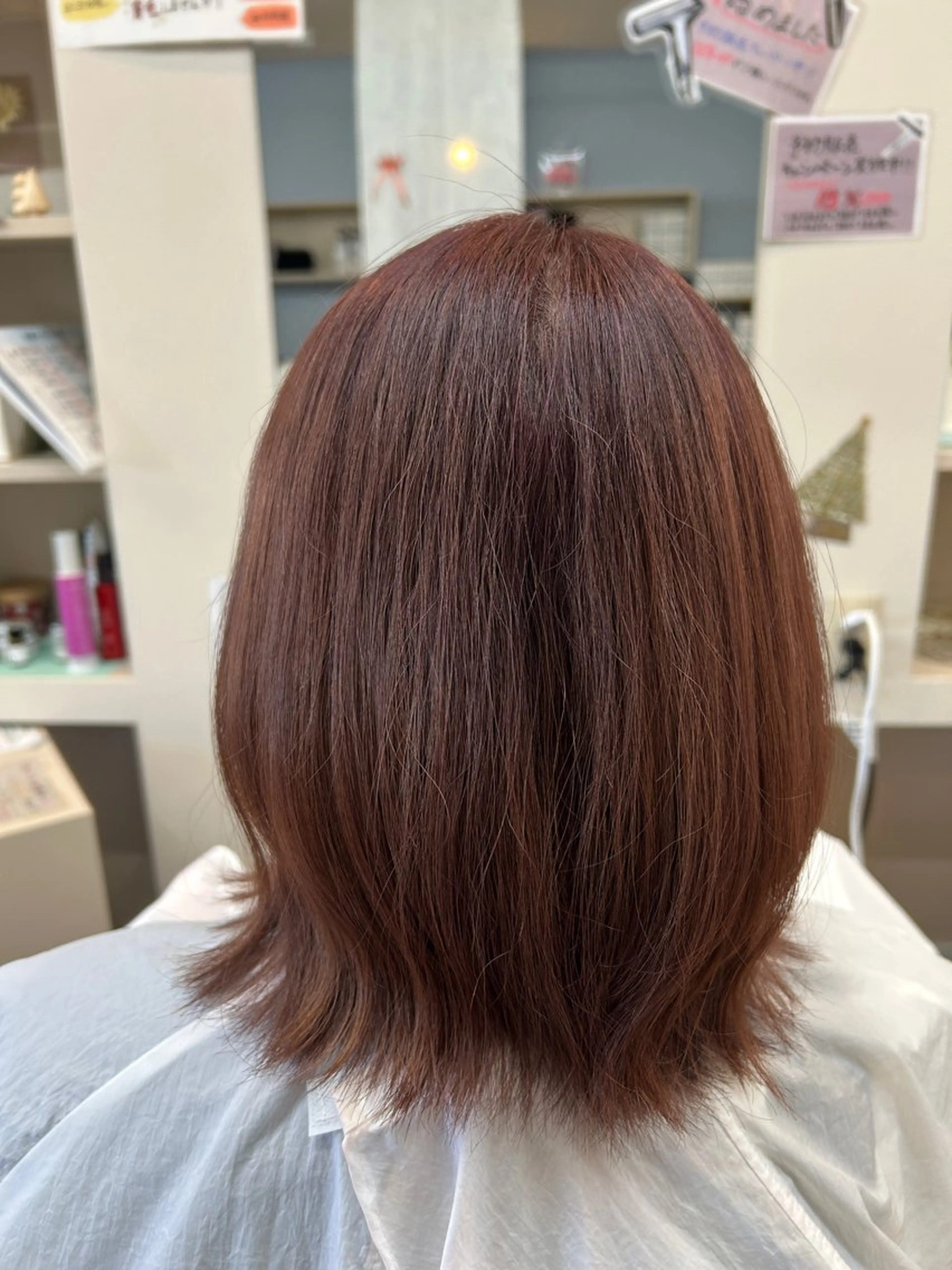 ミディアム ヘアカラー 中野 未来のヘアスタイル