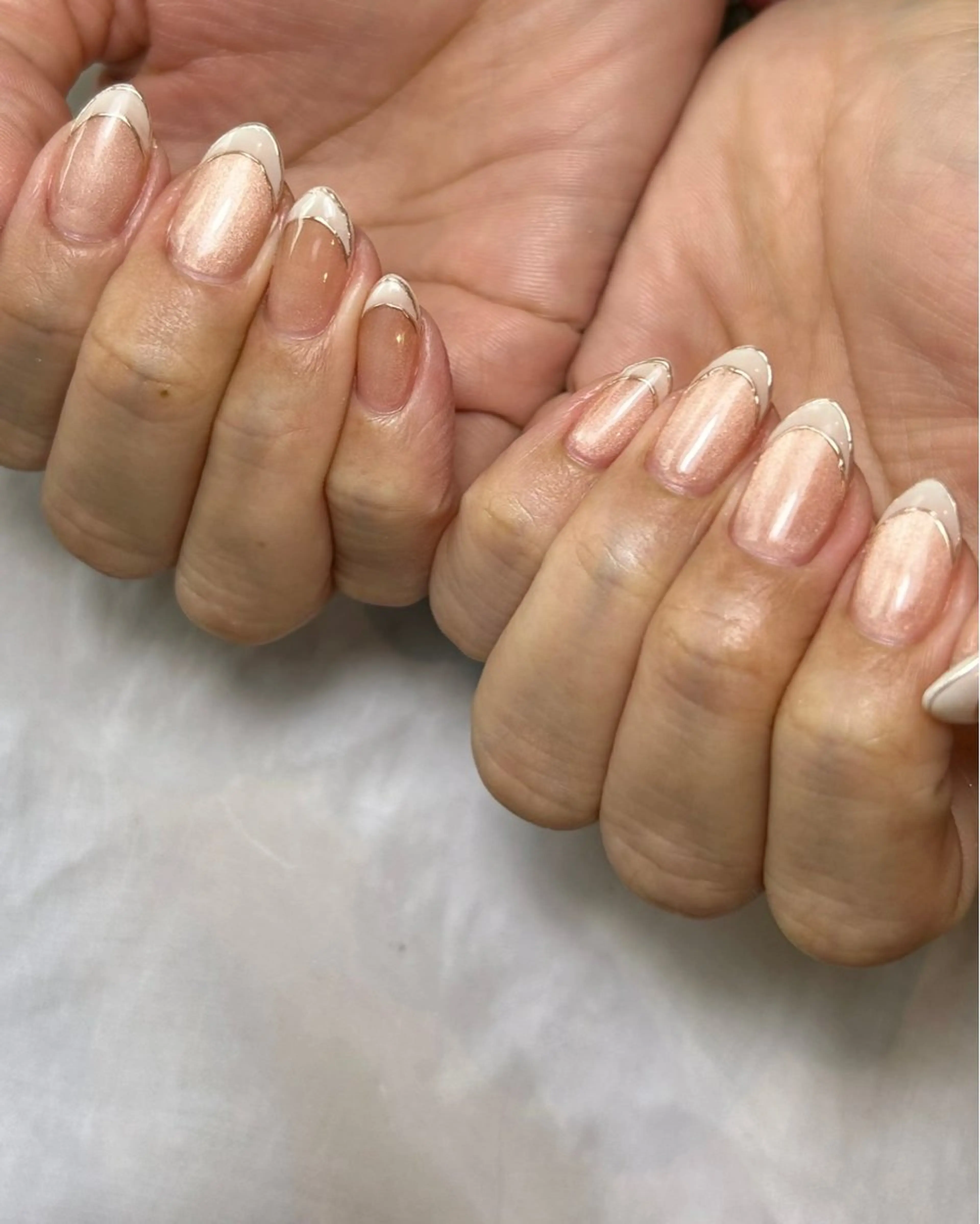 ネイル フレンチネイル シンプルネイル ハンドネイル Reflection marikoのネイルデザイン
