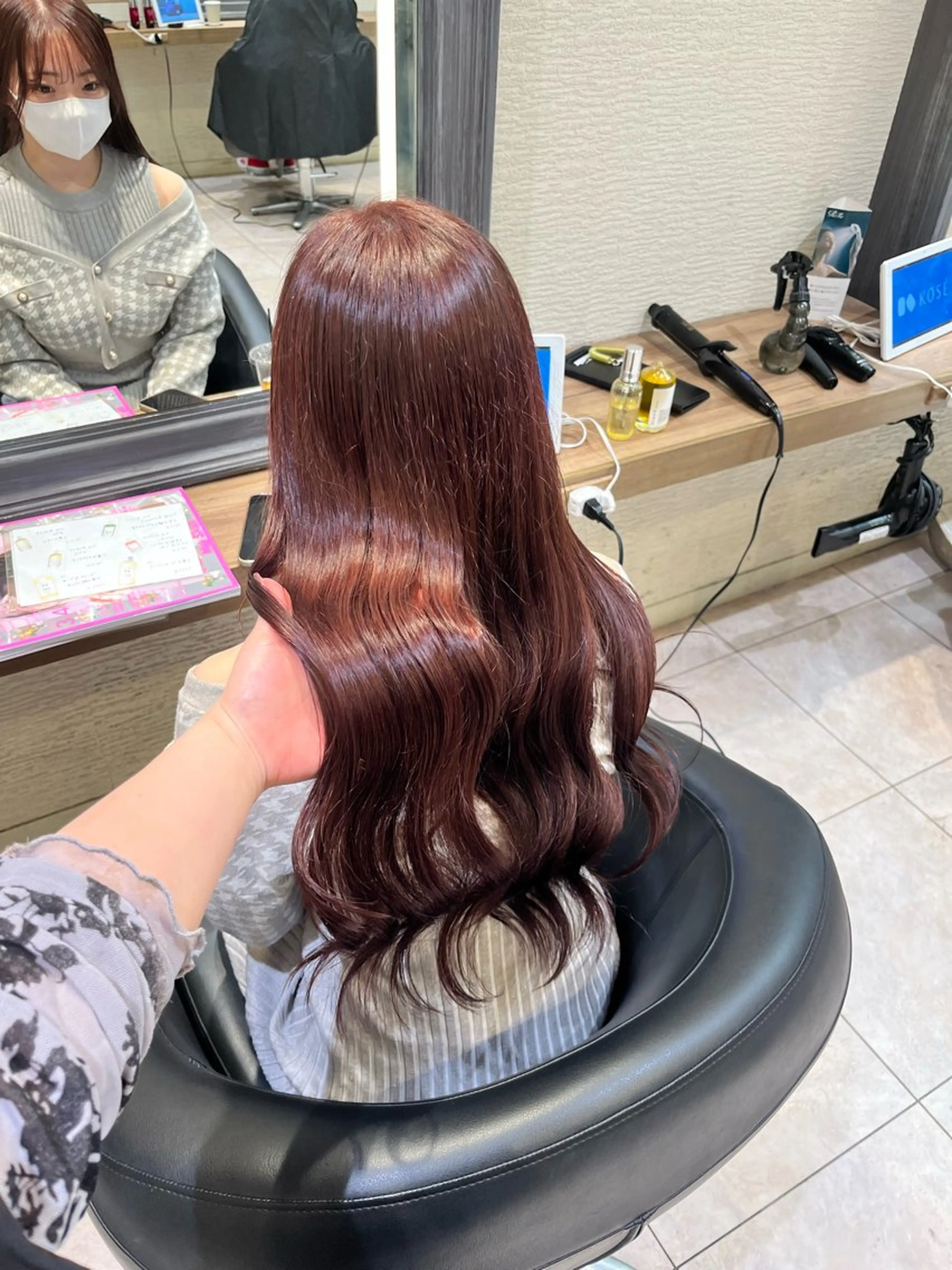 ロング カラー ヘアカラー トリートメント ハイトーン／アレンジ 🩵NANAMIのヘアスタイル