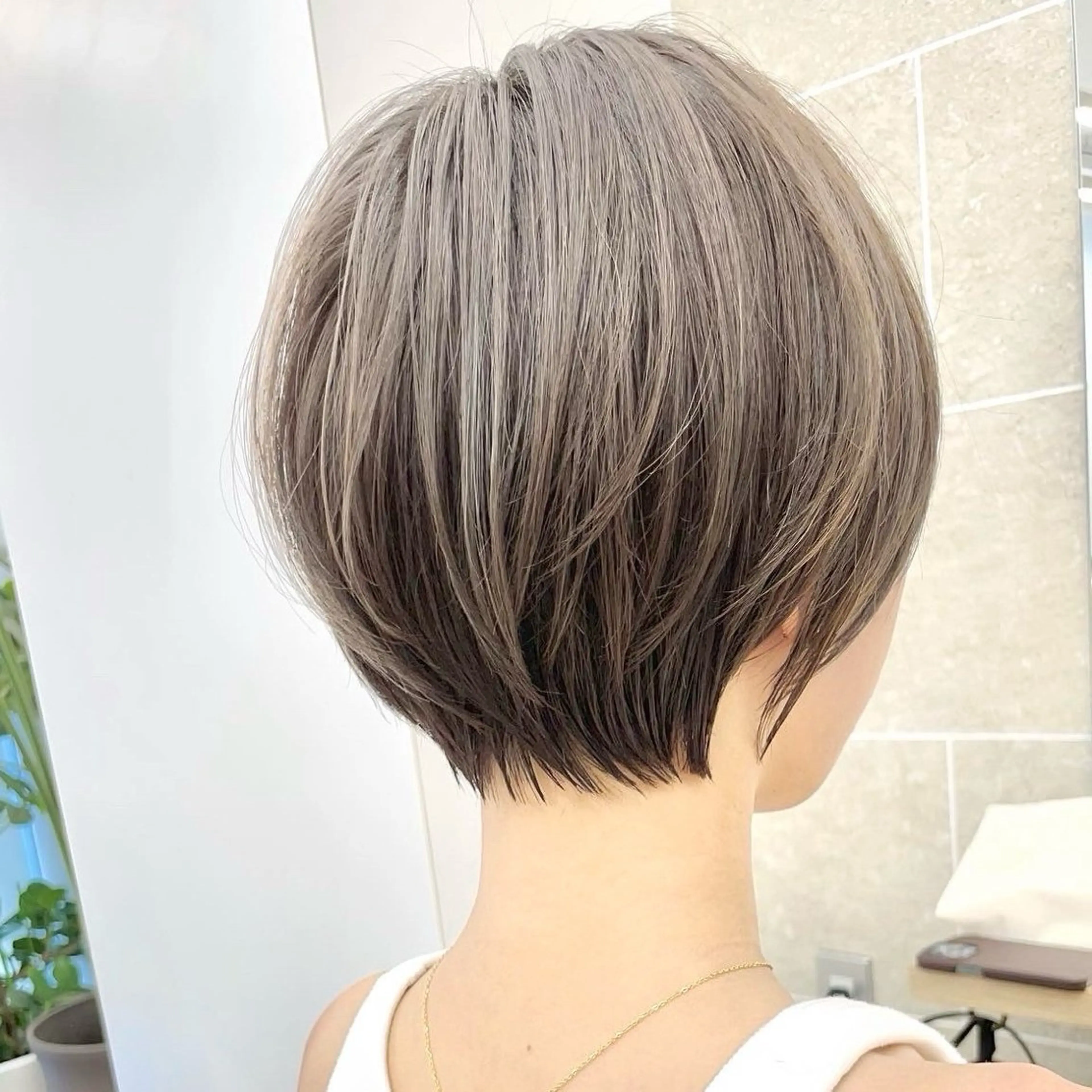 ショート カット トリートメント 井上 一青のヘアスタイル