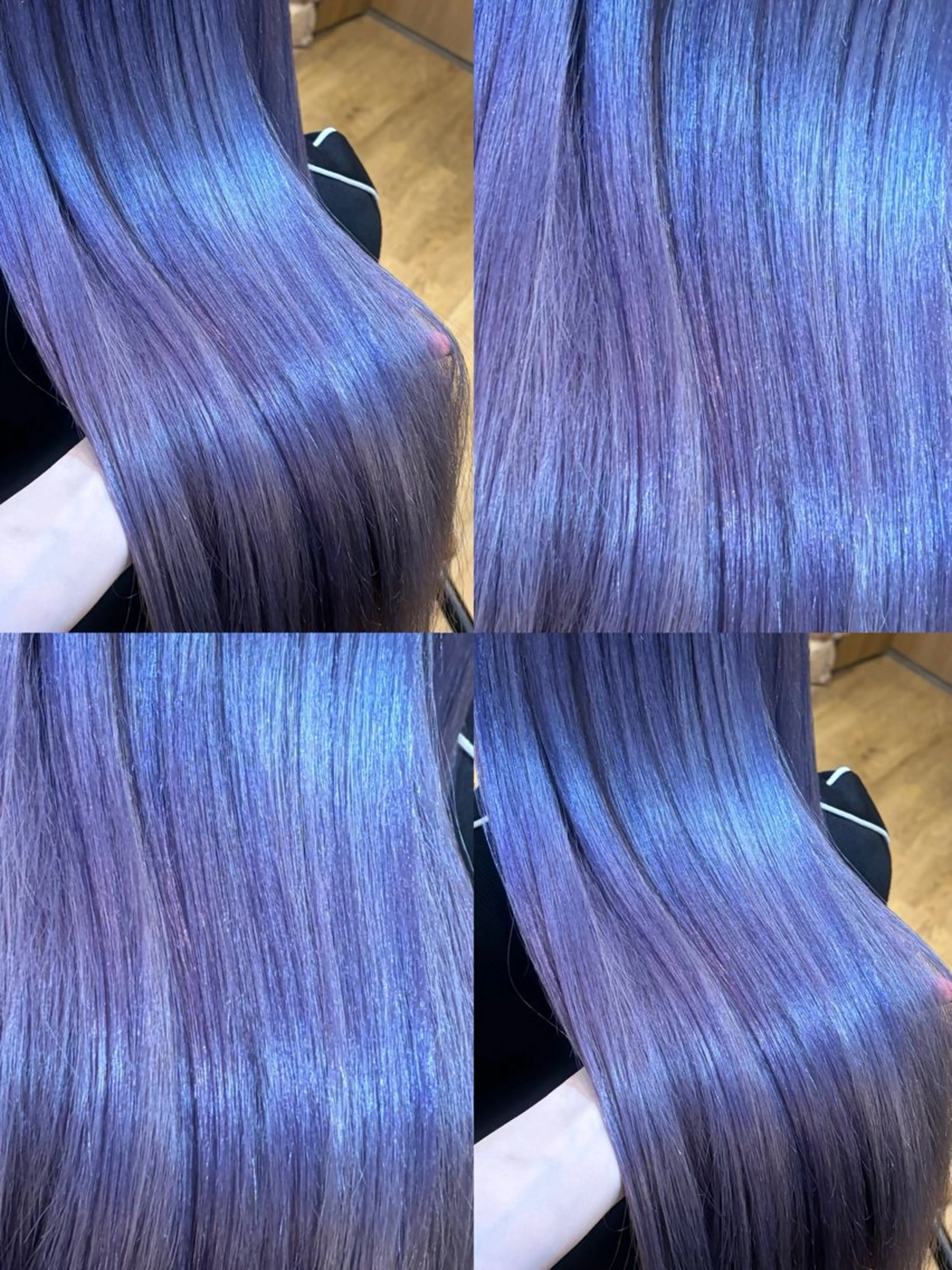 ロング カラー ヘアカラー トリートメント 👑髪質改善wカラー /ハイトーン/アユカのヘアスタイル