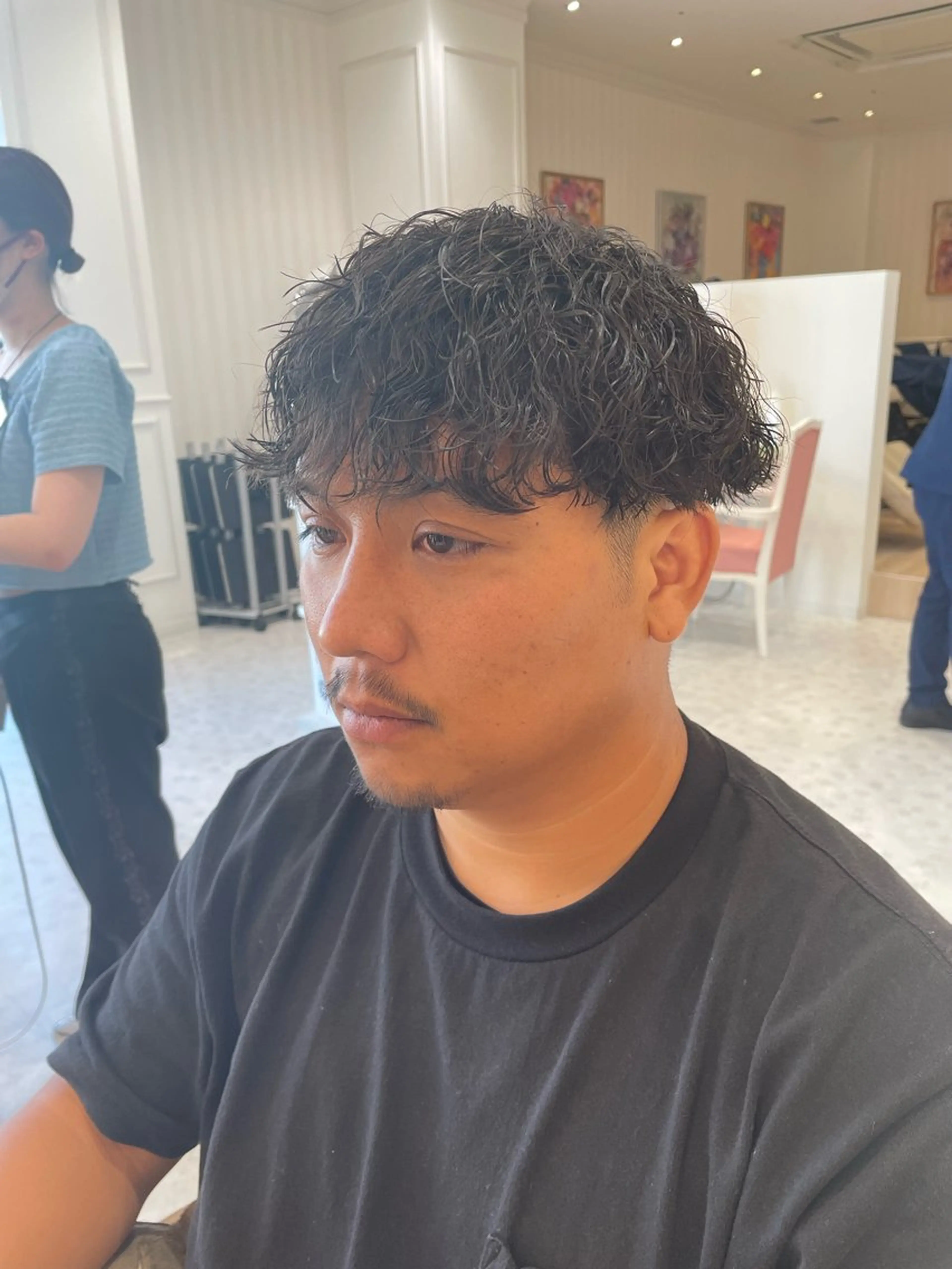 パーマ メンズ メンズパーマ メンズツイストパーマ ツイストパーマ カット パーマ ボブ/透明感カラー /nicoのヘアスタイル