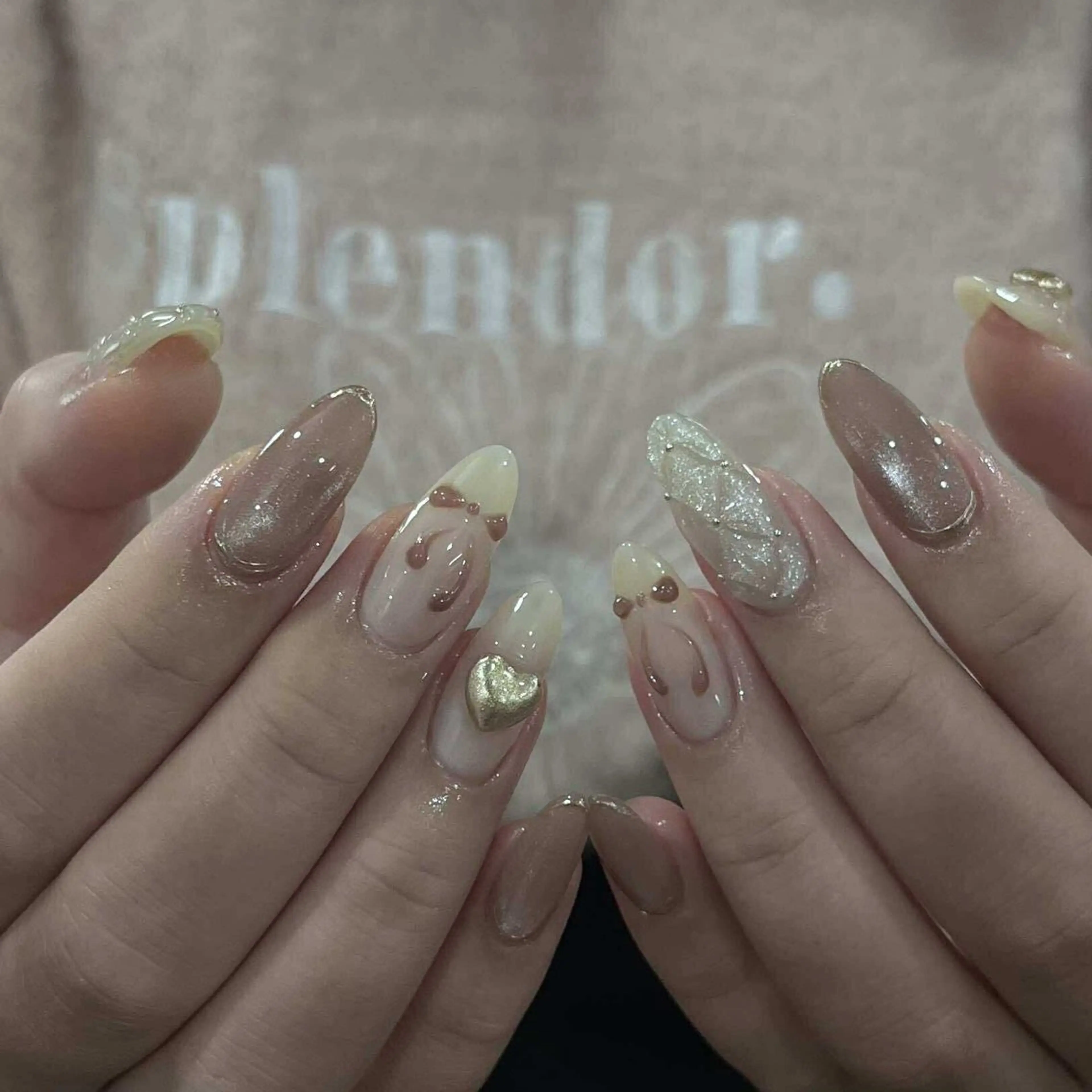 ネイル 長さ出し フレンチネイル ジェルネイル ガーリー 韓国ネイル Kawaii _Nailのネイルデザイン