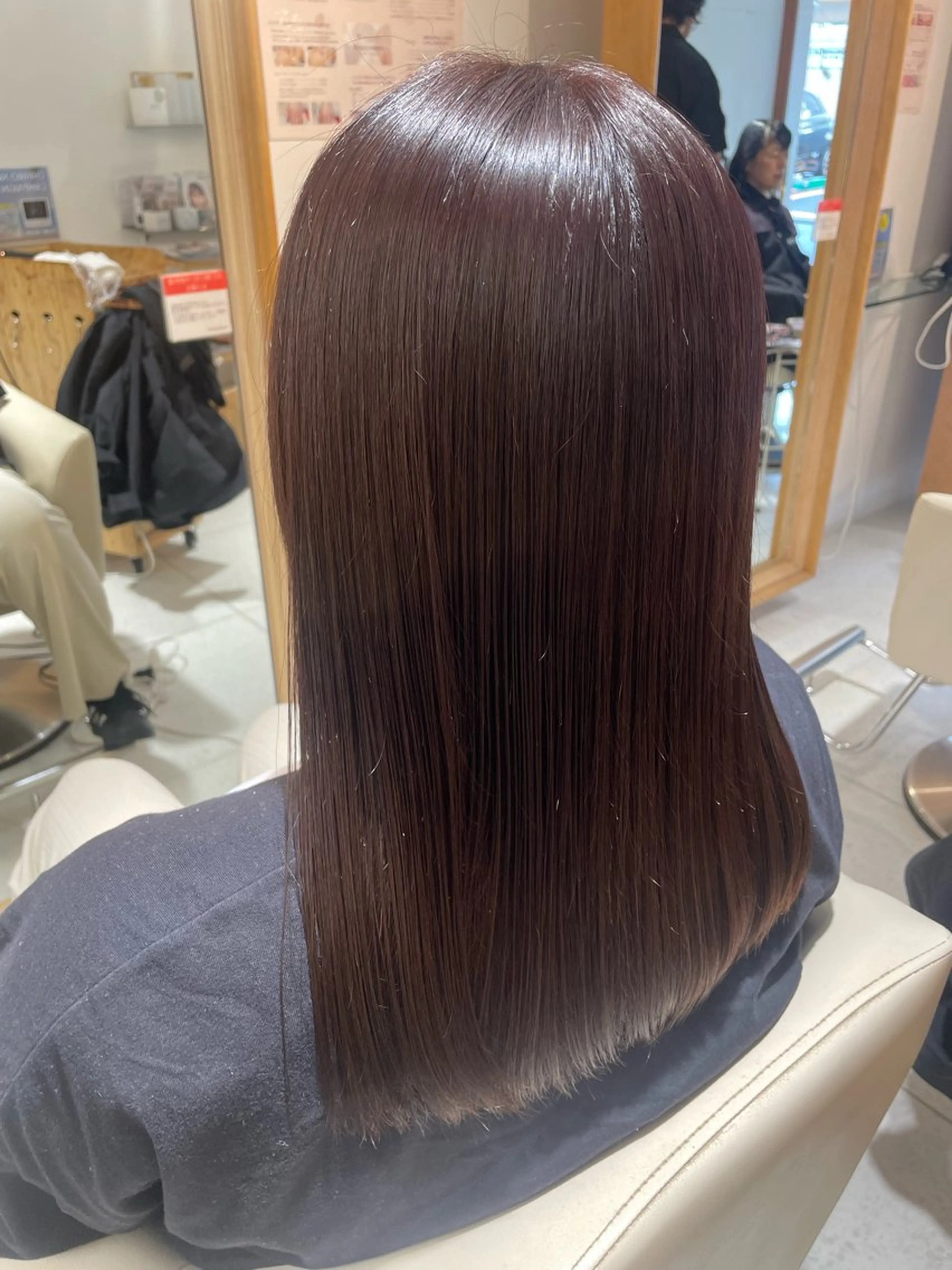 ミディアム ミディアムパーマ 縮毛矯正 福田 千尋のヘアスタイル