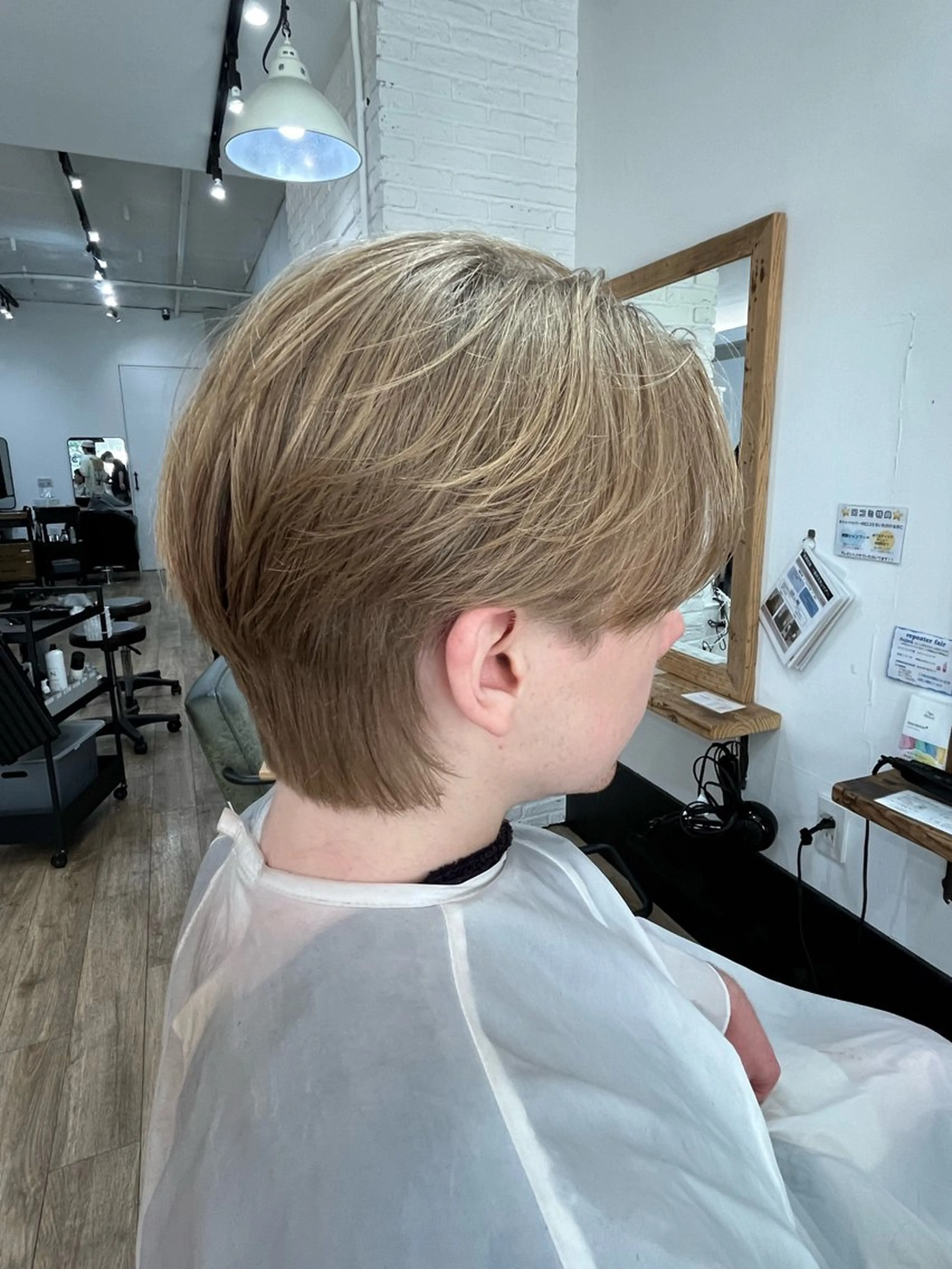 メンズ センターパート メンズカット/ 嶋本敬心のヘアスタイル