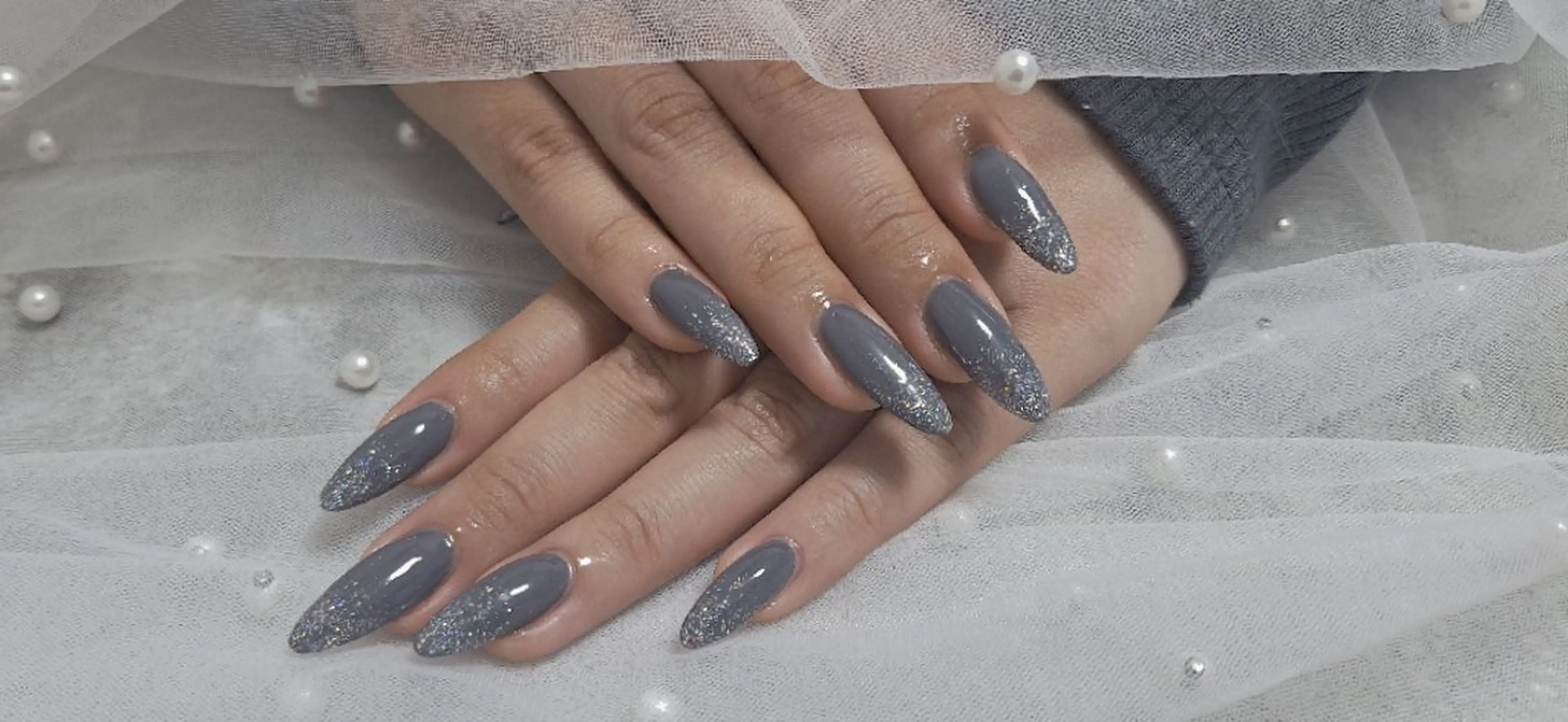 🌹平日&土曜🌹ハンドラメグラデーションネイル　オフあり🙆の写真