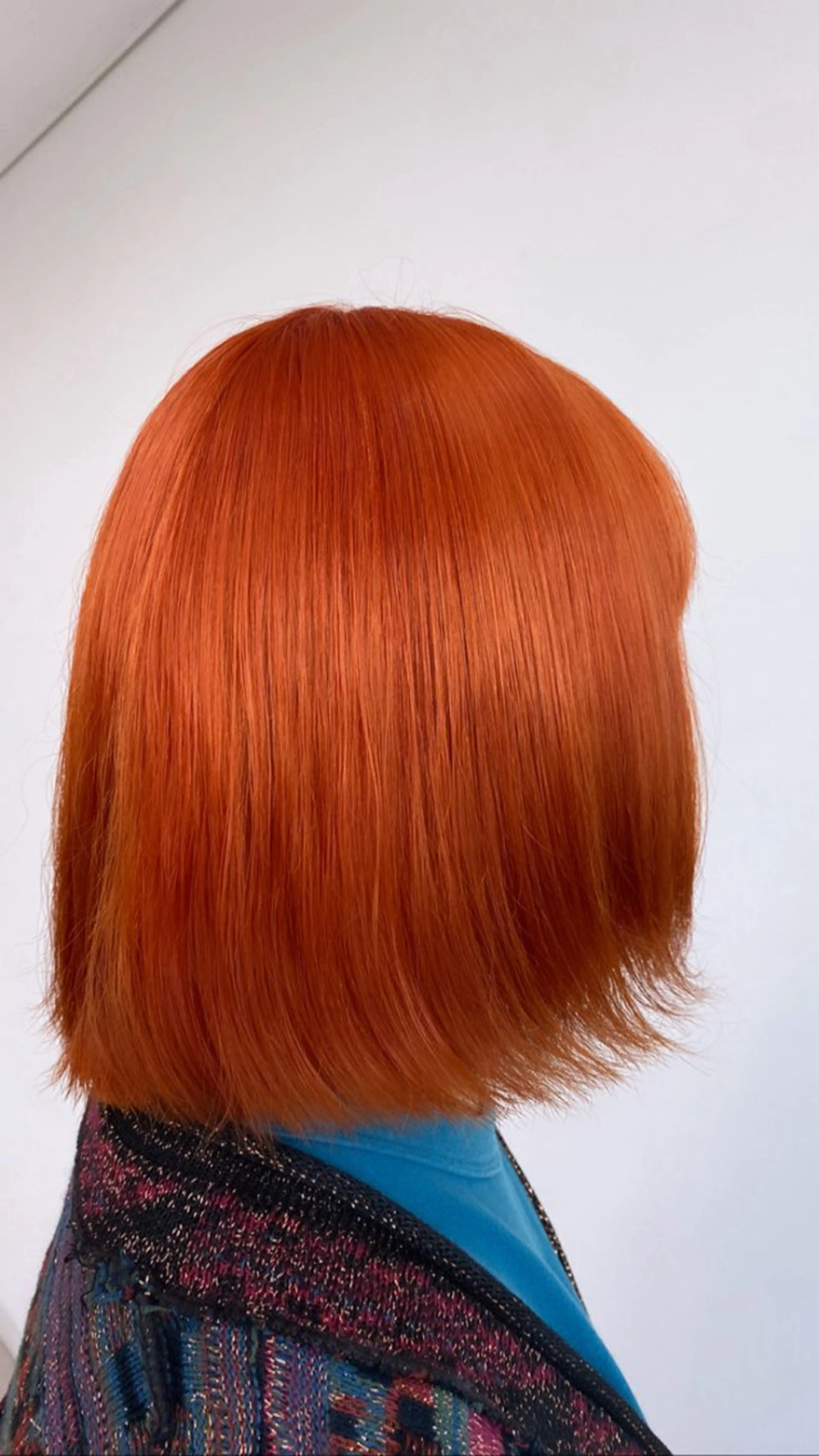 ミディアム カラー オレンジ メンズパーマ特化 福岡正真のヘアスタイル