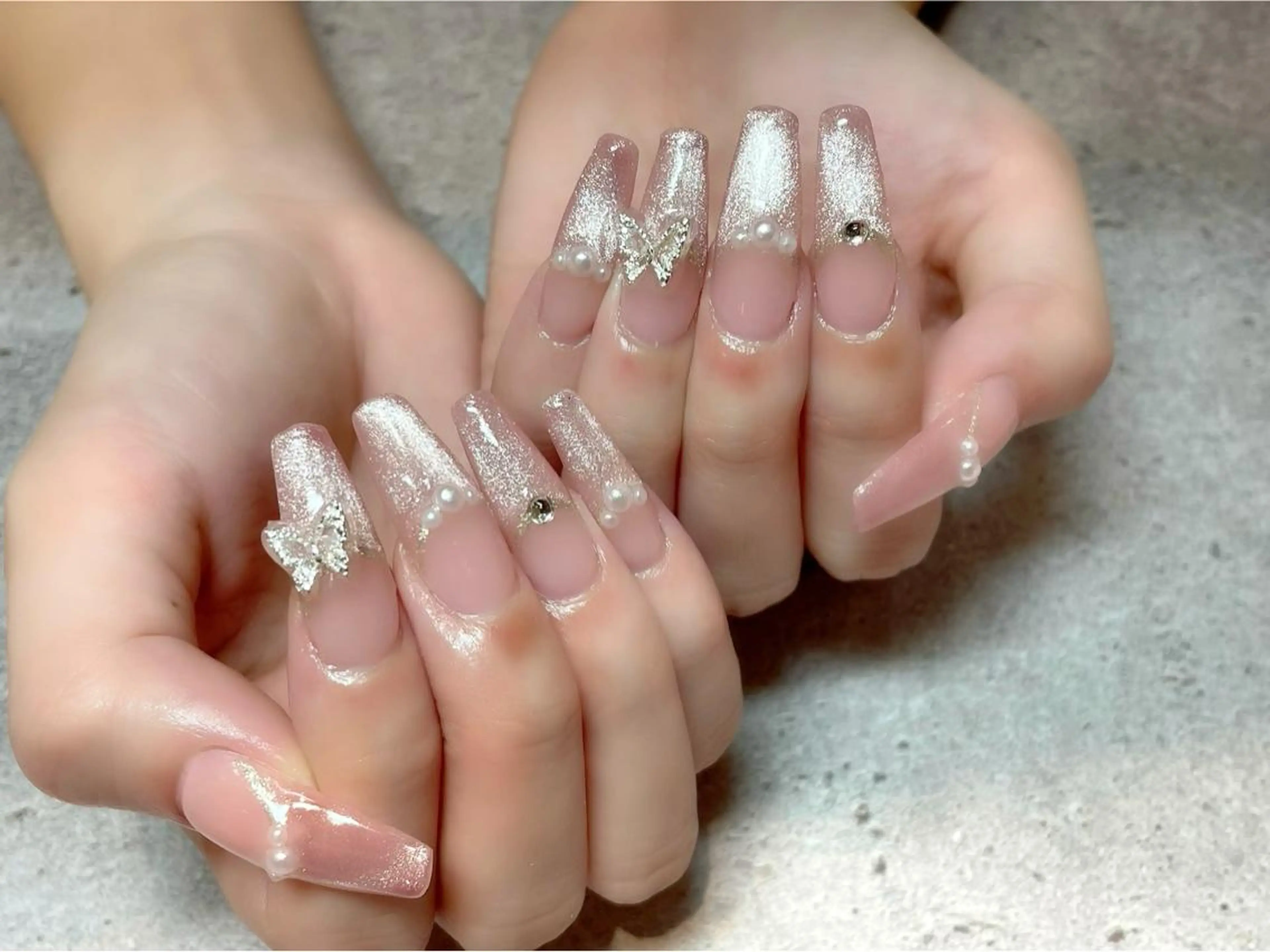 【スカルプ長さ出し10本】180分自由デザイン☆時間内自由に付け放題【オフなし】の写真