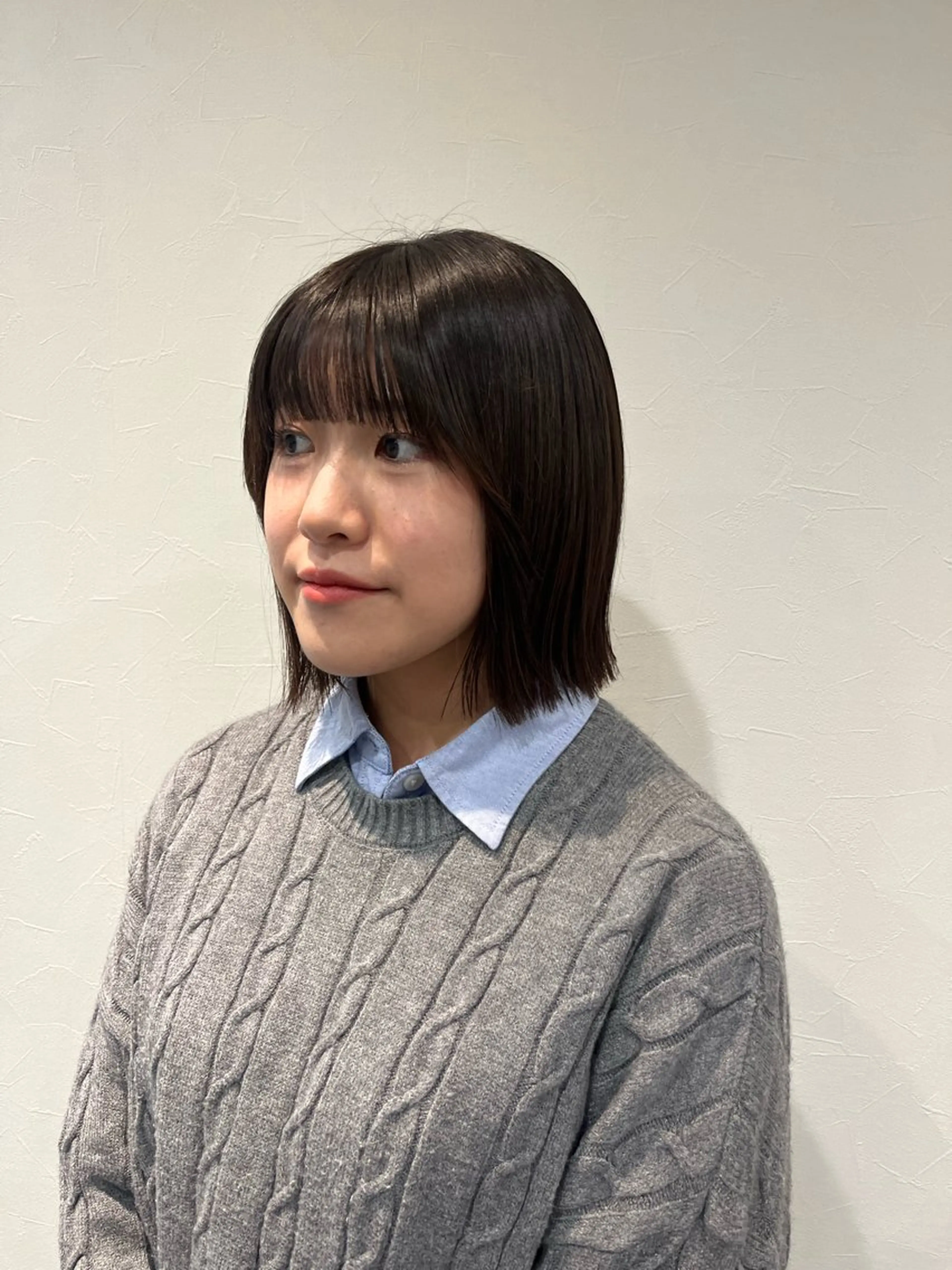 ショート ボブ 外ハネヘア anon Loemのヘアスタイル