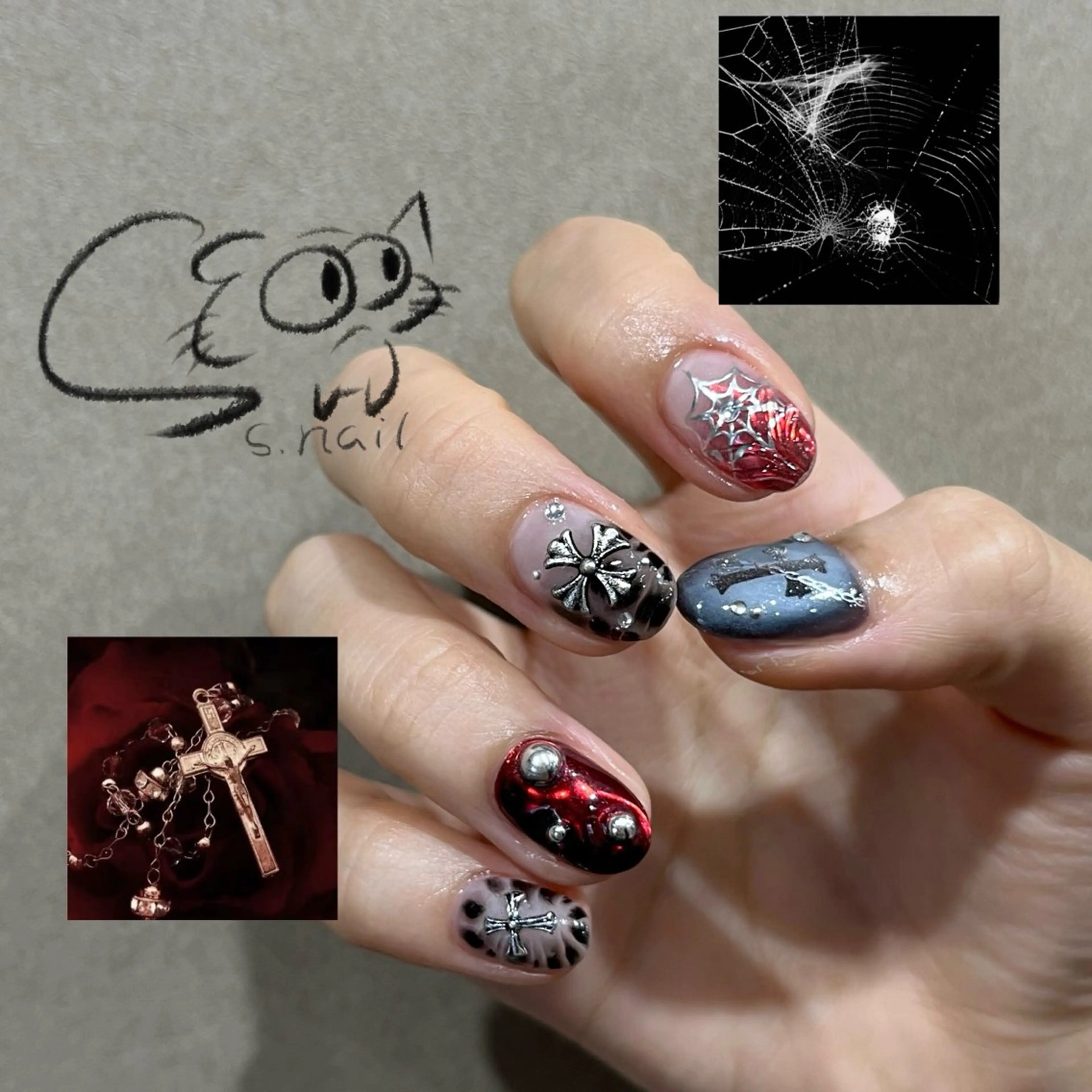 ネイル アートネイル チークネイル フレンチネイル グラデーション マグネットネイル ハンドネイル S.nail所属・S.nail _のネイルデザイン