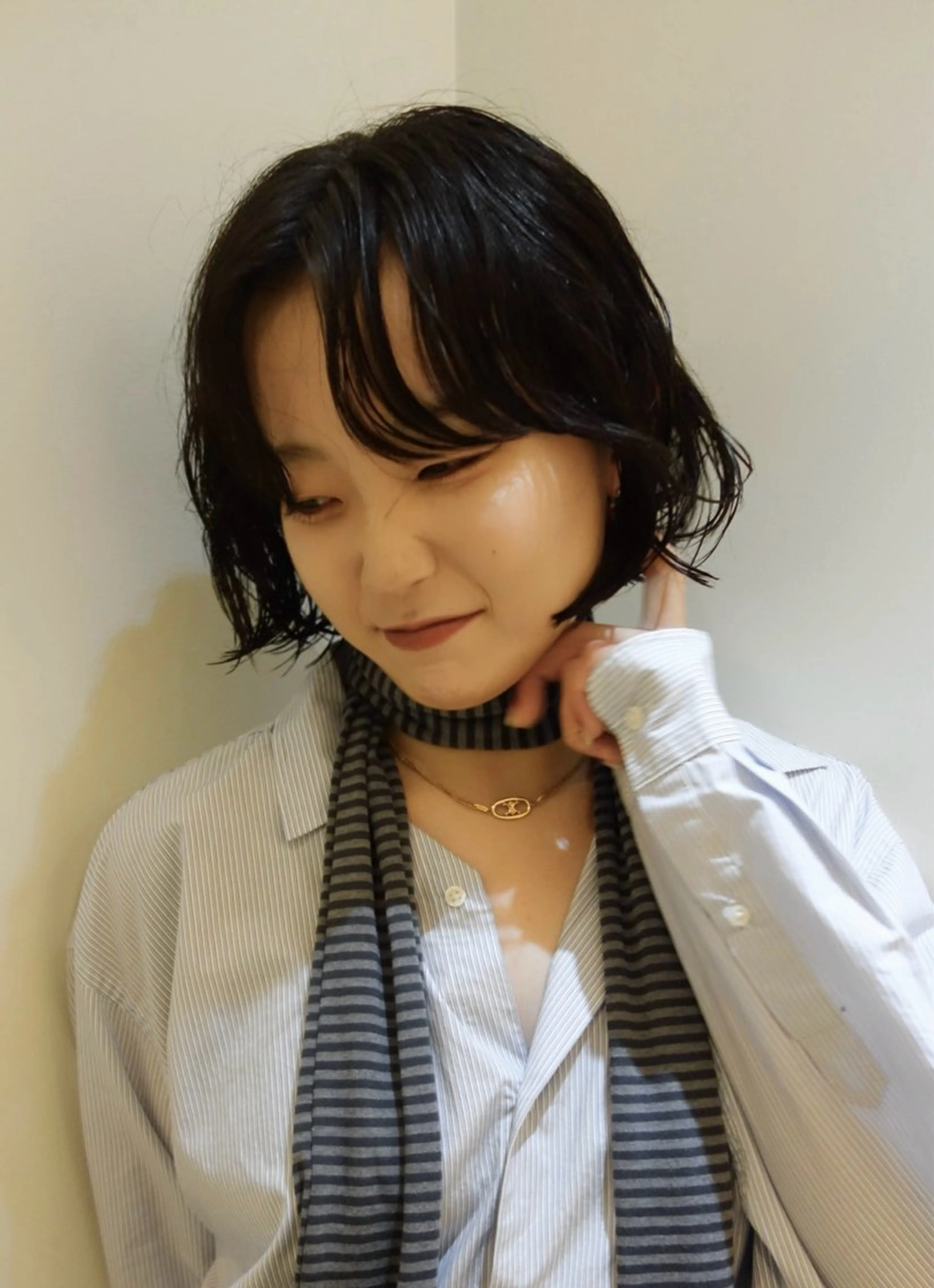 ショート パーマ HEIMER ミカド　サトル△のヘアスタイル