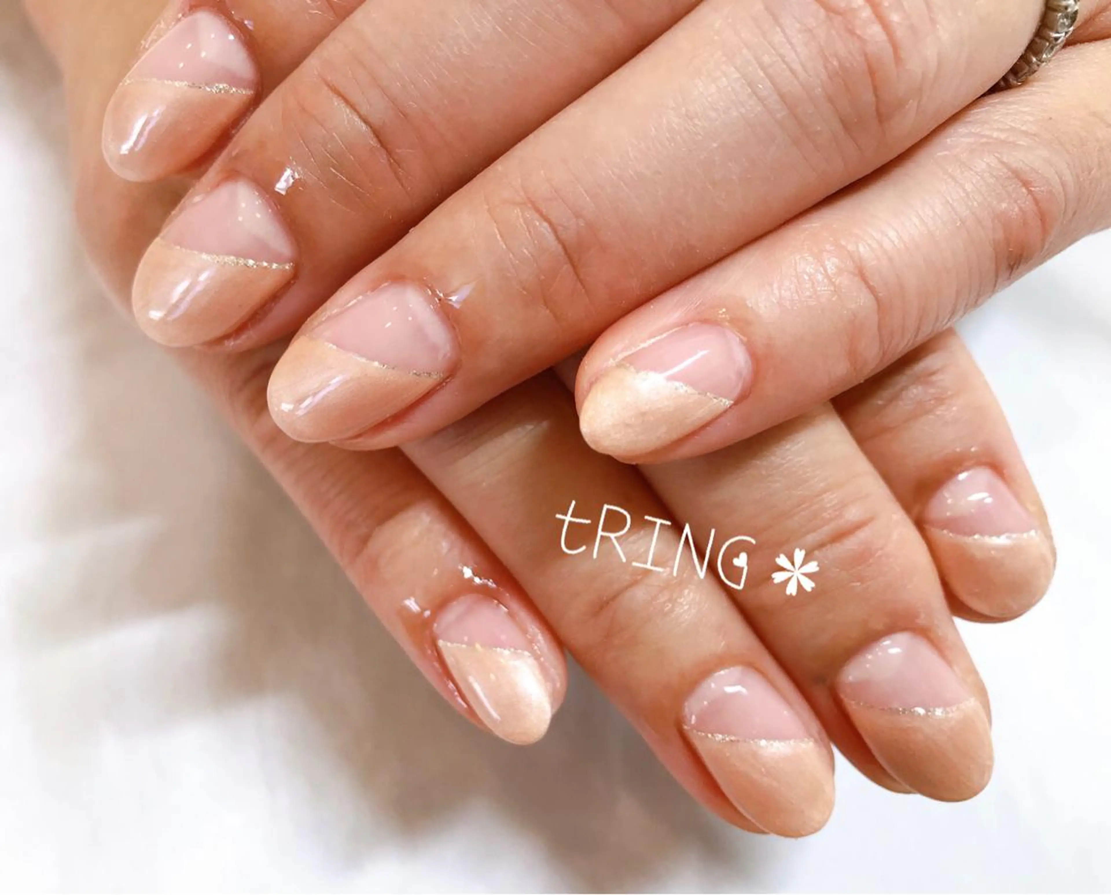 ネイル ハンドネイル tRING＊ しいの木台のネイルデザイン