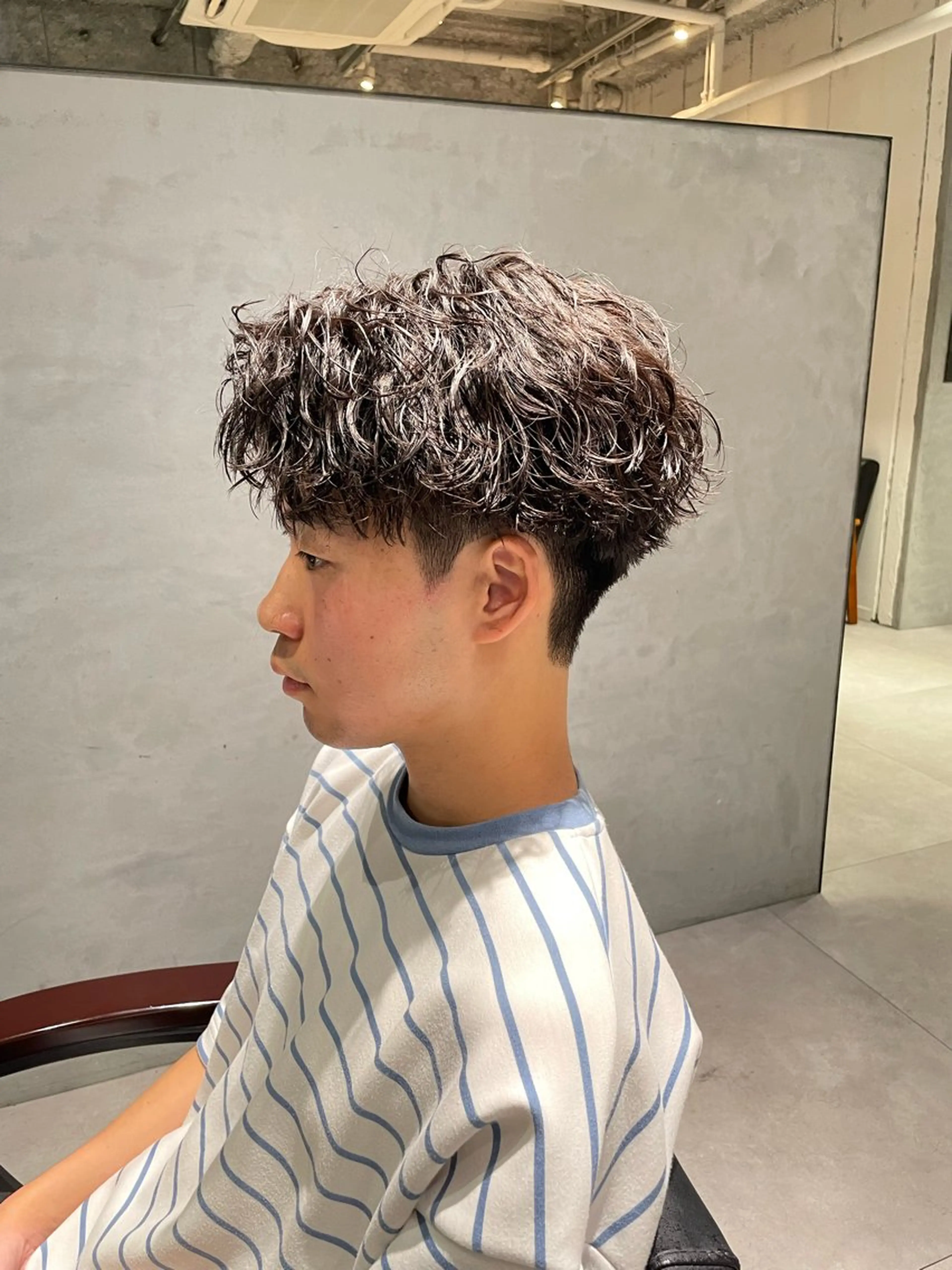 ミディアム パーマ メンズ カット パーマ 🔱メンズパーマ特化 🔱山下和輝のヘアスタイル