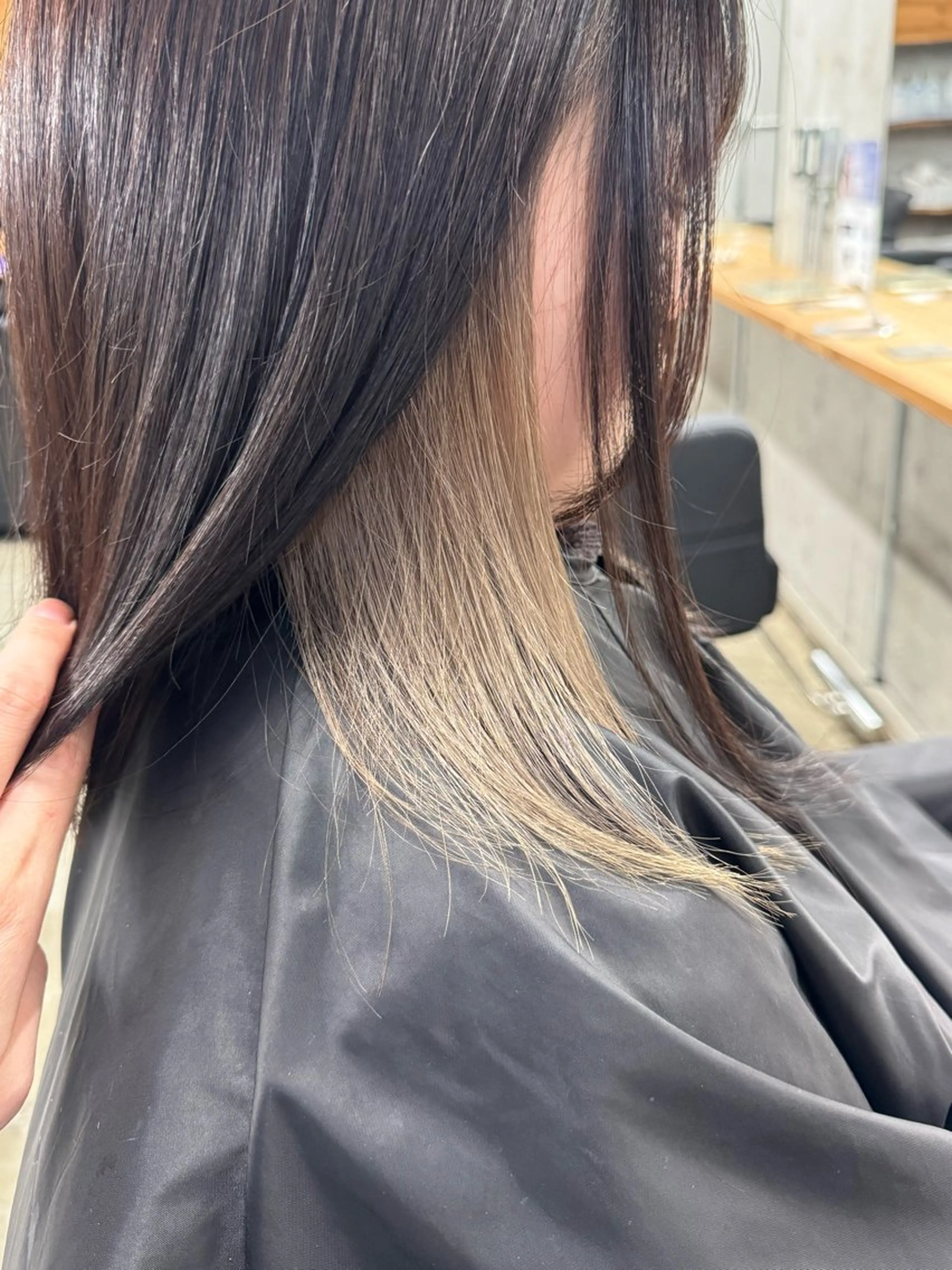 ミディアム カット ヘアカラー トリートメント アキト/ メンズ/透明感暗髪のヘアスタイル