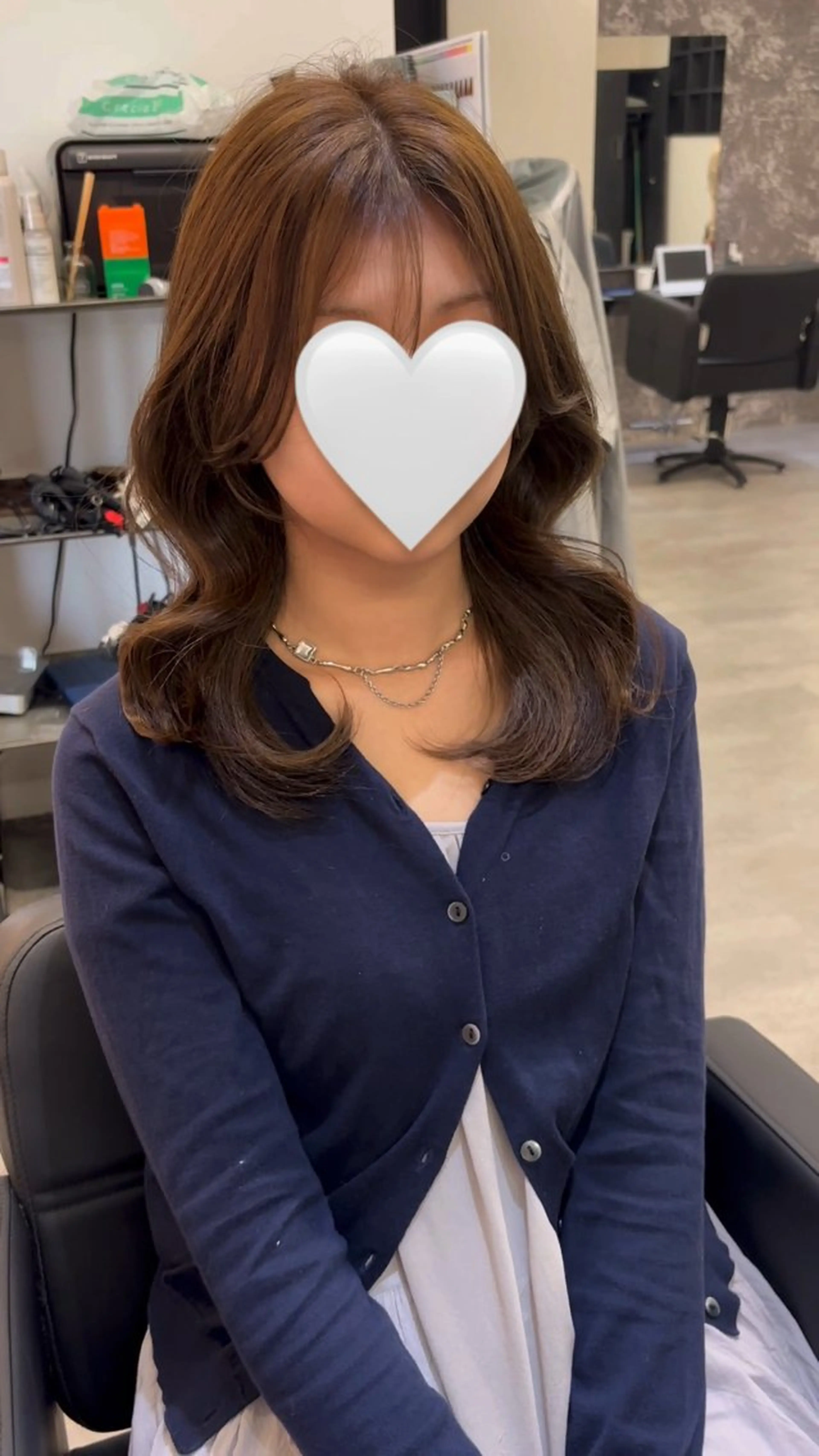 セミロング レイヤー/韓国ヘア /LILICAのヘアスタイル