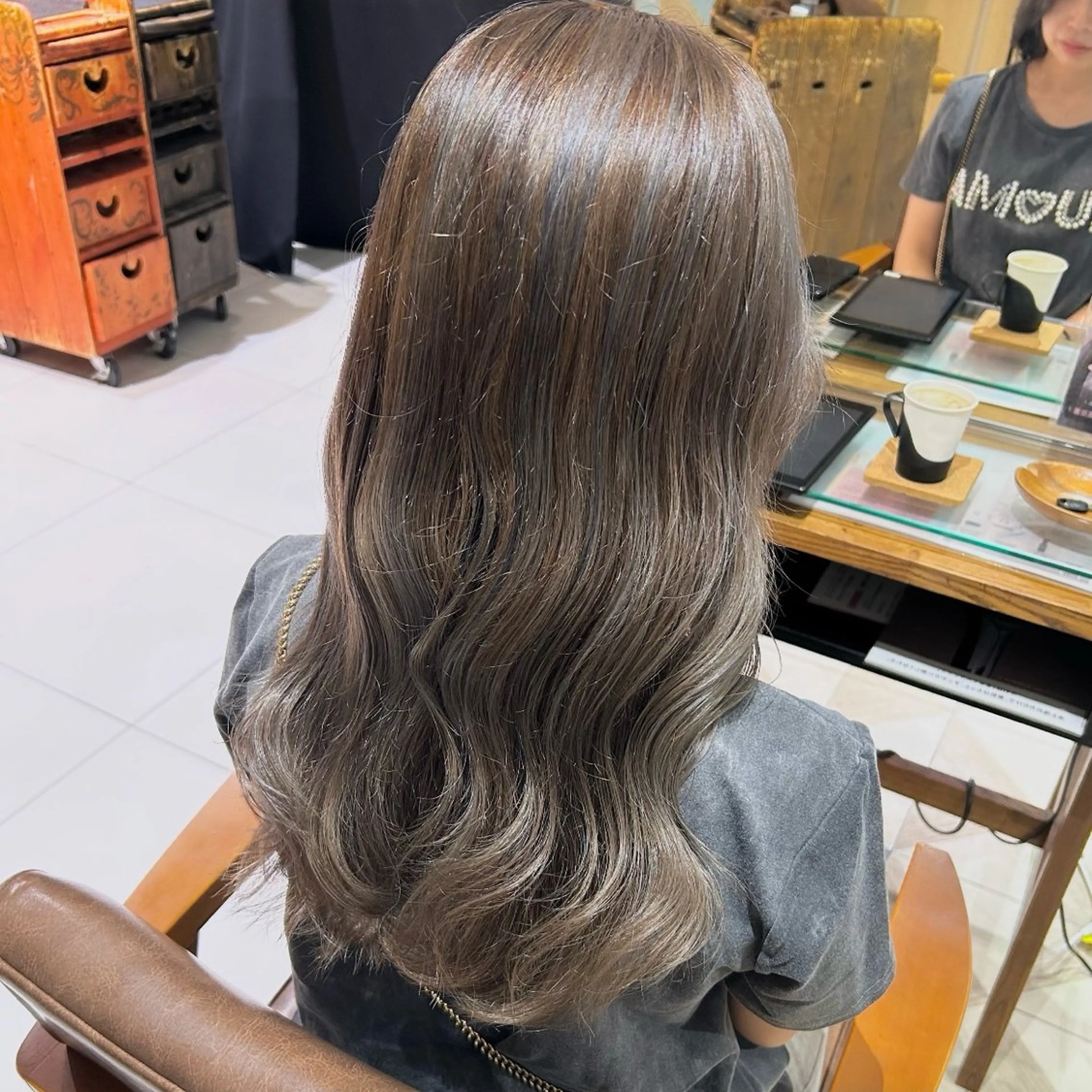 ロング カラー ヘアアレンジ カット ヘアカラー 吉水 彩乃 /ボブ/透明感カラーのヘアスタイル