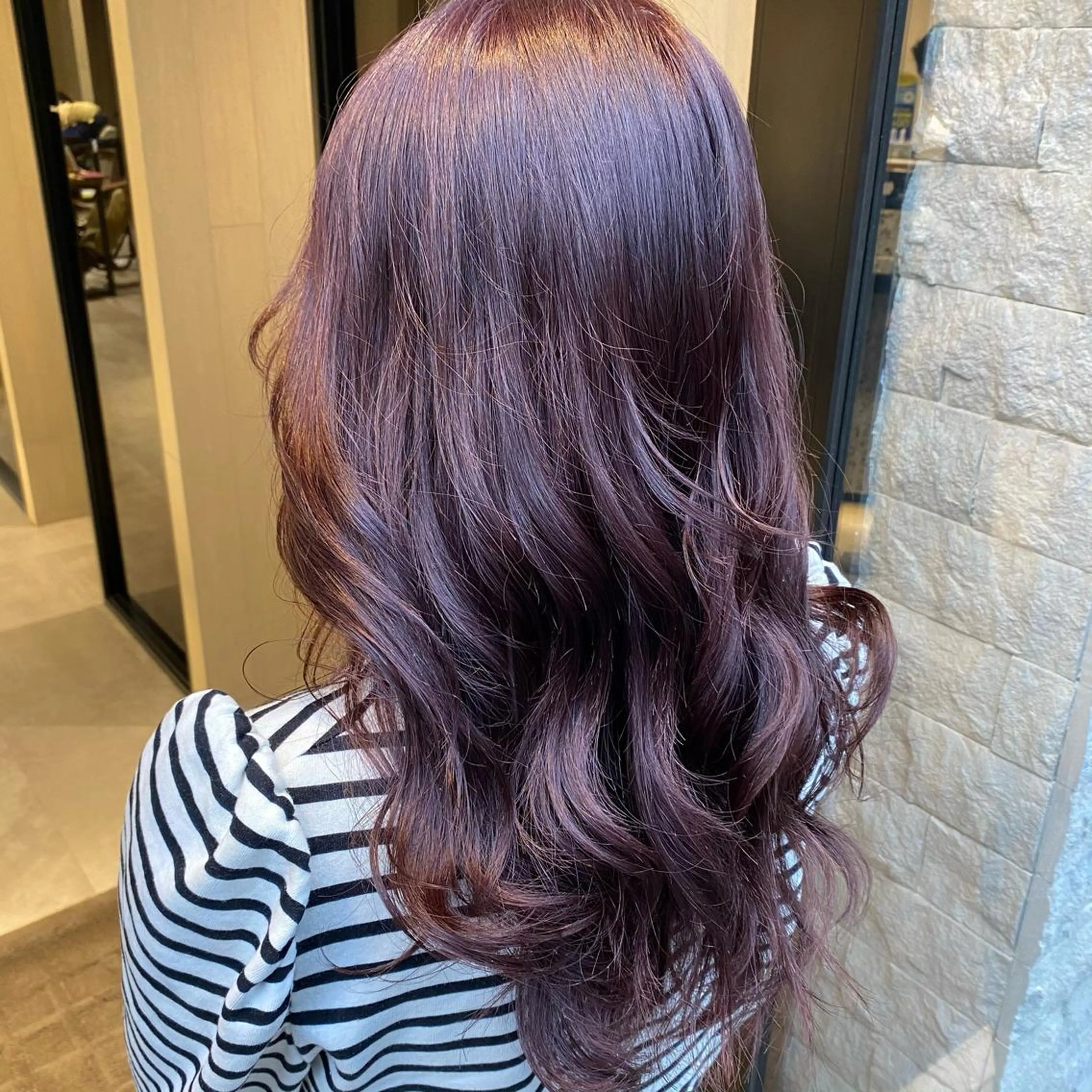 セミロング カラー ヘアアレンジ アンククロス渋谷【ANKH CROSS】所属・韓国ヘア┊︎レイヤー ┊︎haruka🌙のヘアスタイル