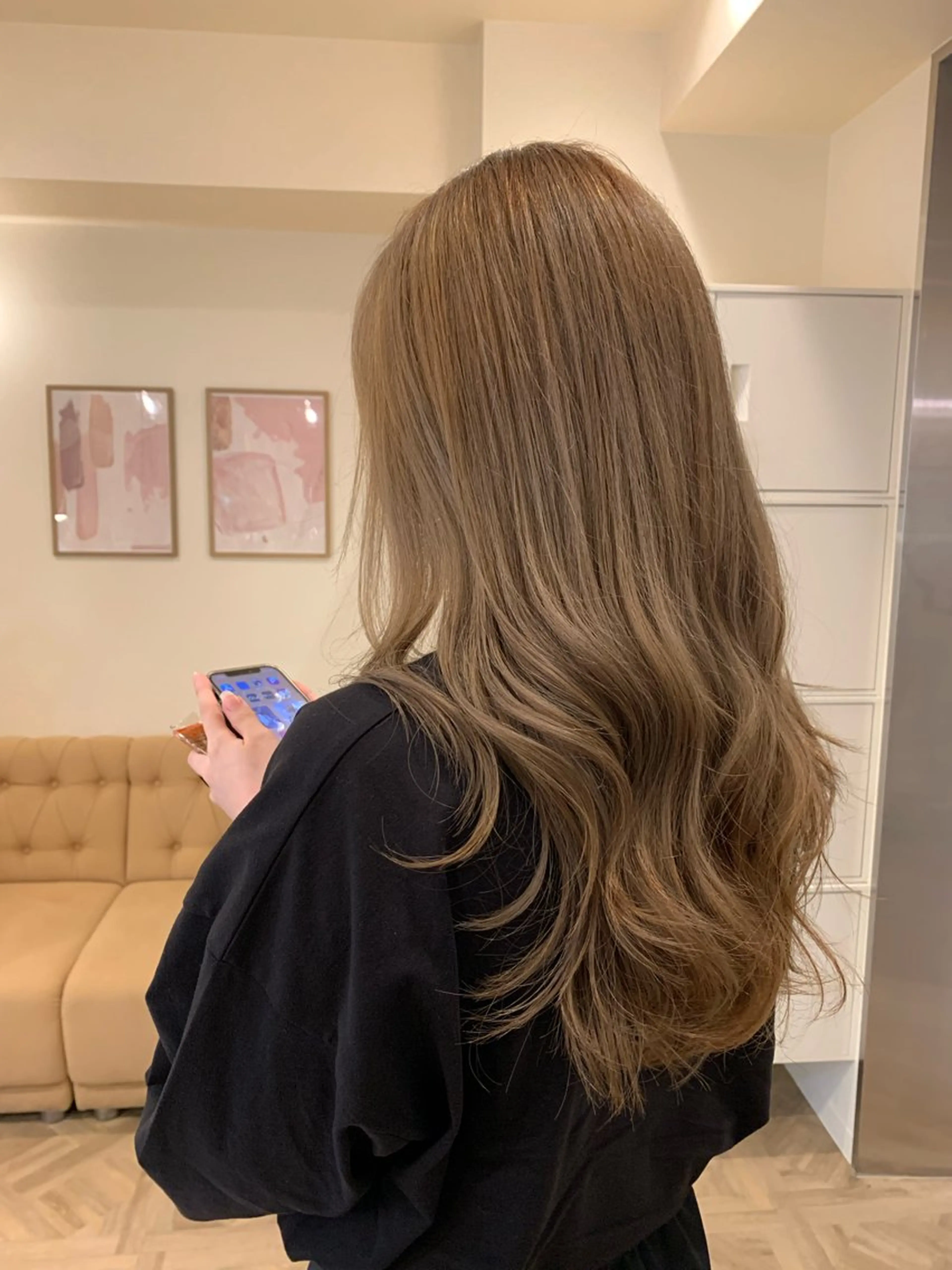 ロング カラー ブリーチ カット ヘアカラー 矢場町/ダブルカラー /レイヤー/アリサのヘアスタイル