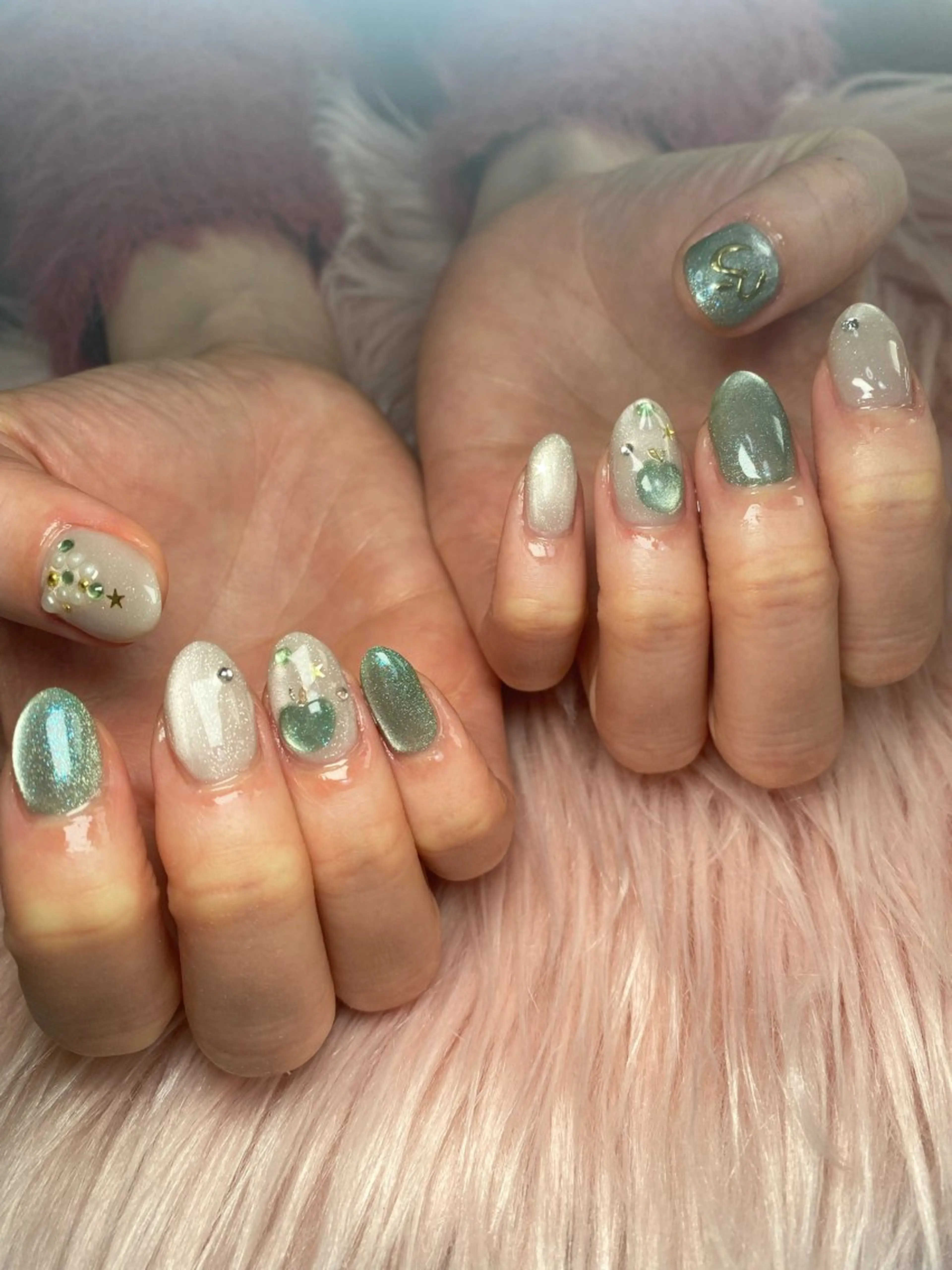 ネイル 持ち込み ハンドネイル mille feuilleのネイルデザイン