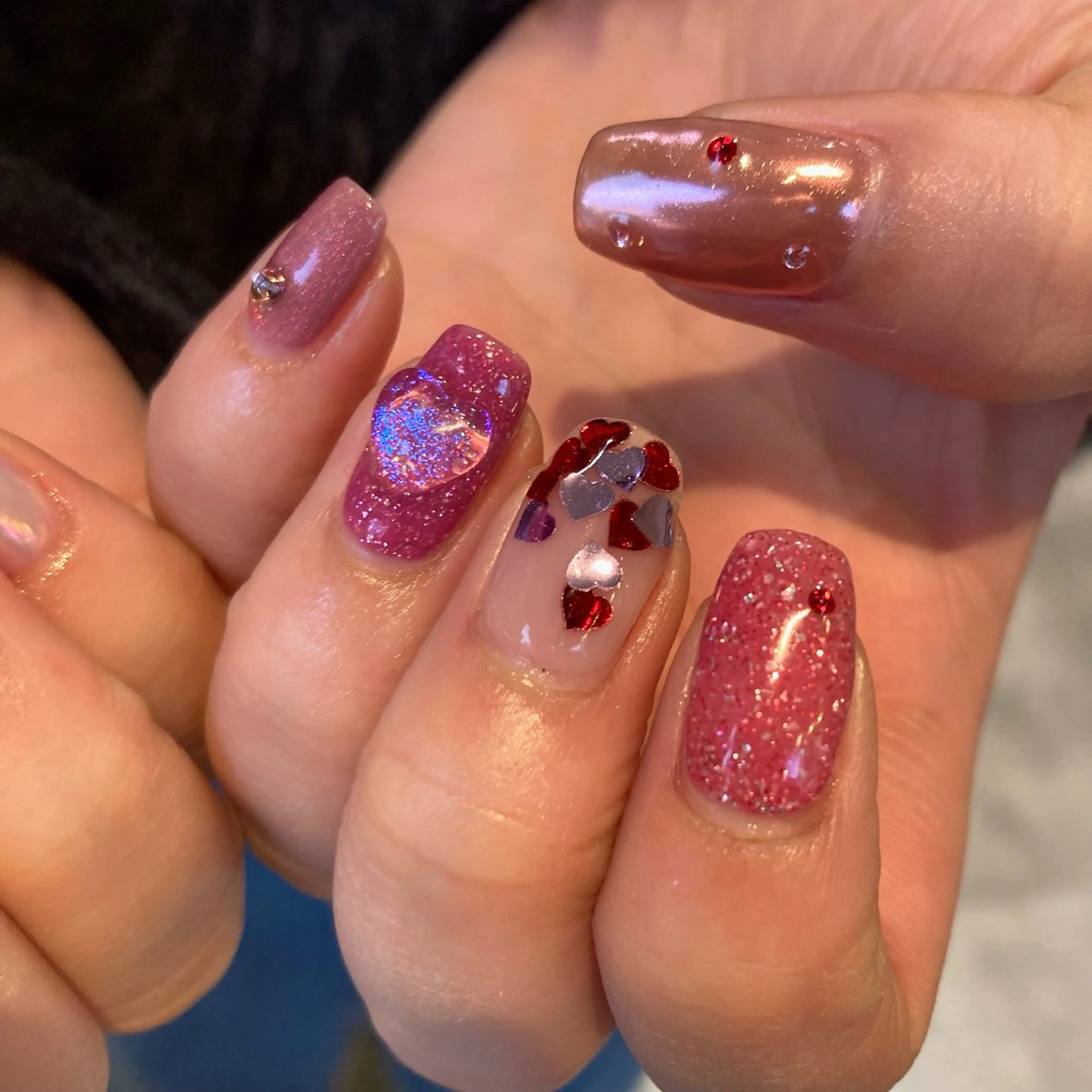 ネイル ミラーネイル ハンドネイル shio ♡ 1月予約受付中のネイルデザイン