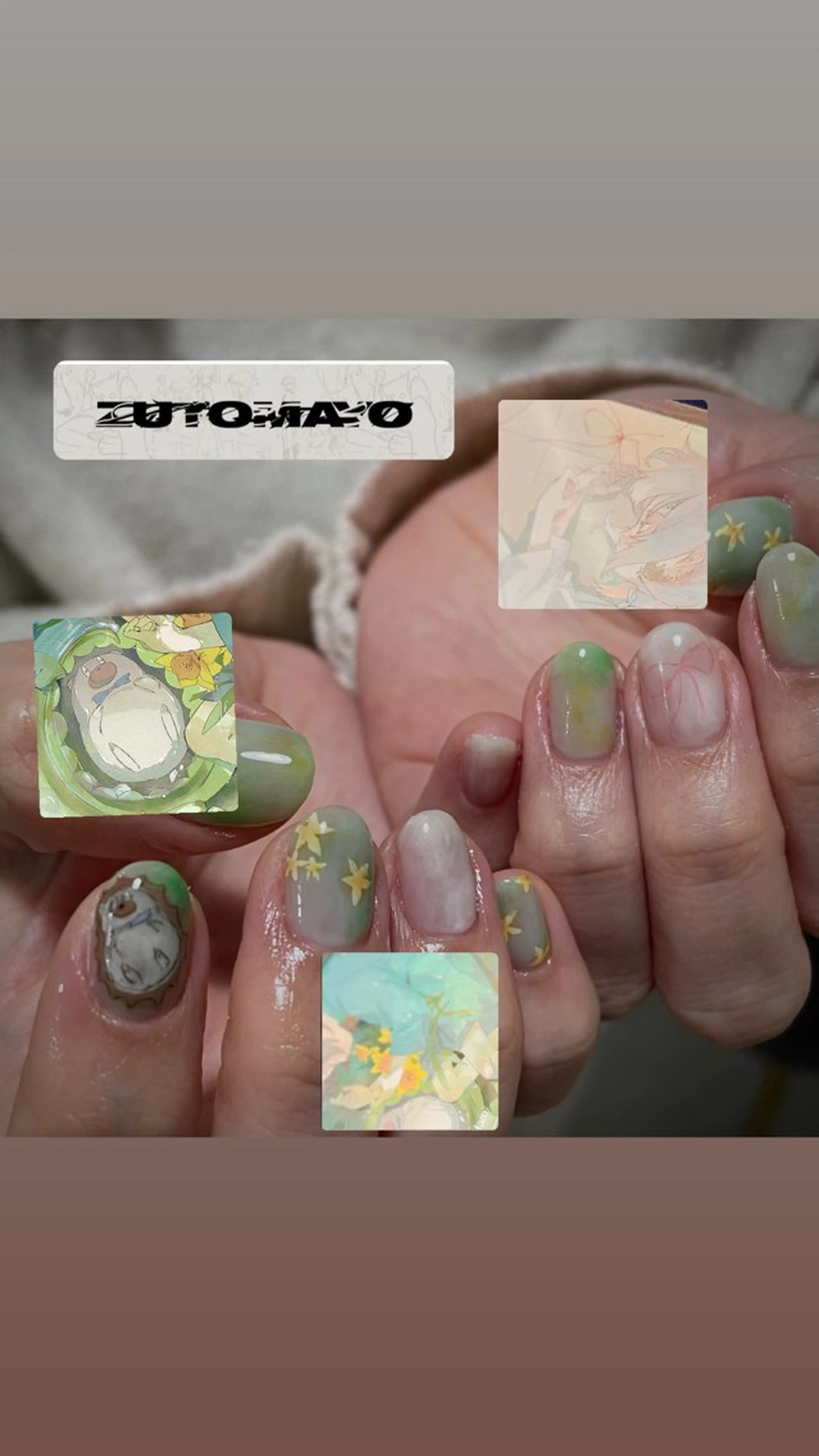 ショート ハンドネイル LBnail.sae /おえかきネイルのネイルデザイン