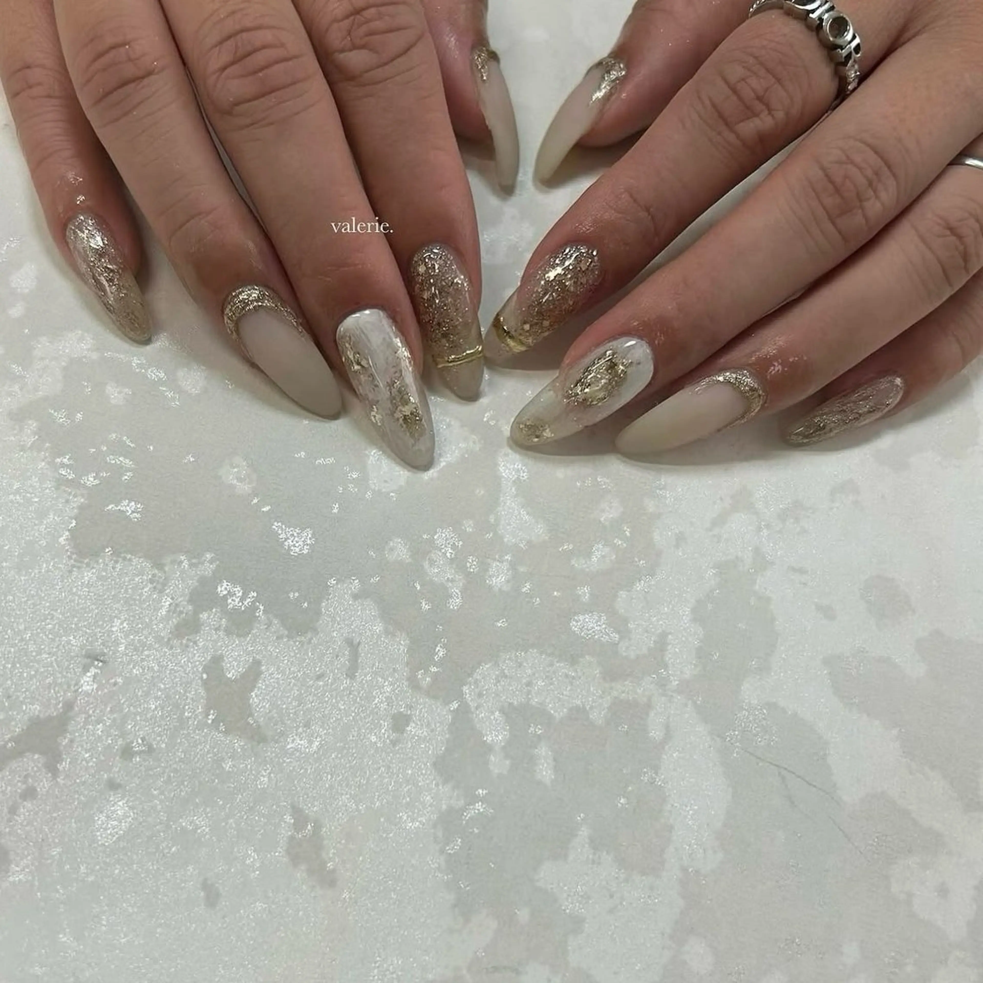 セミロング ハンドネイル private nailsalon valerie所属・valerie /  miyuのネイルデザイン