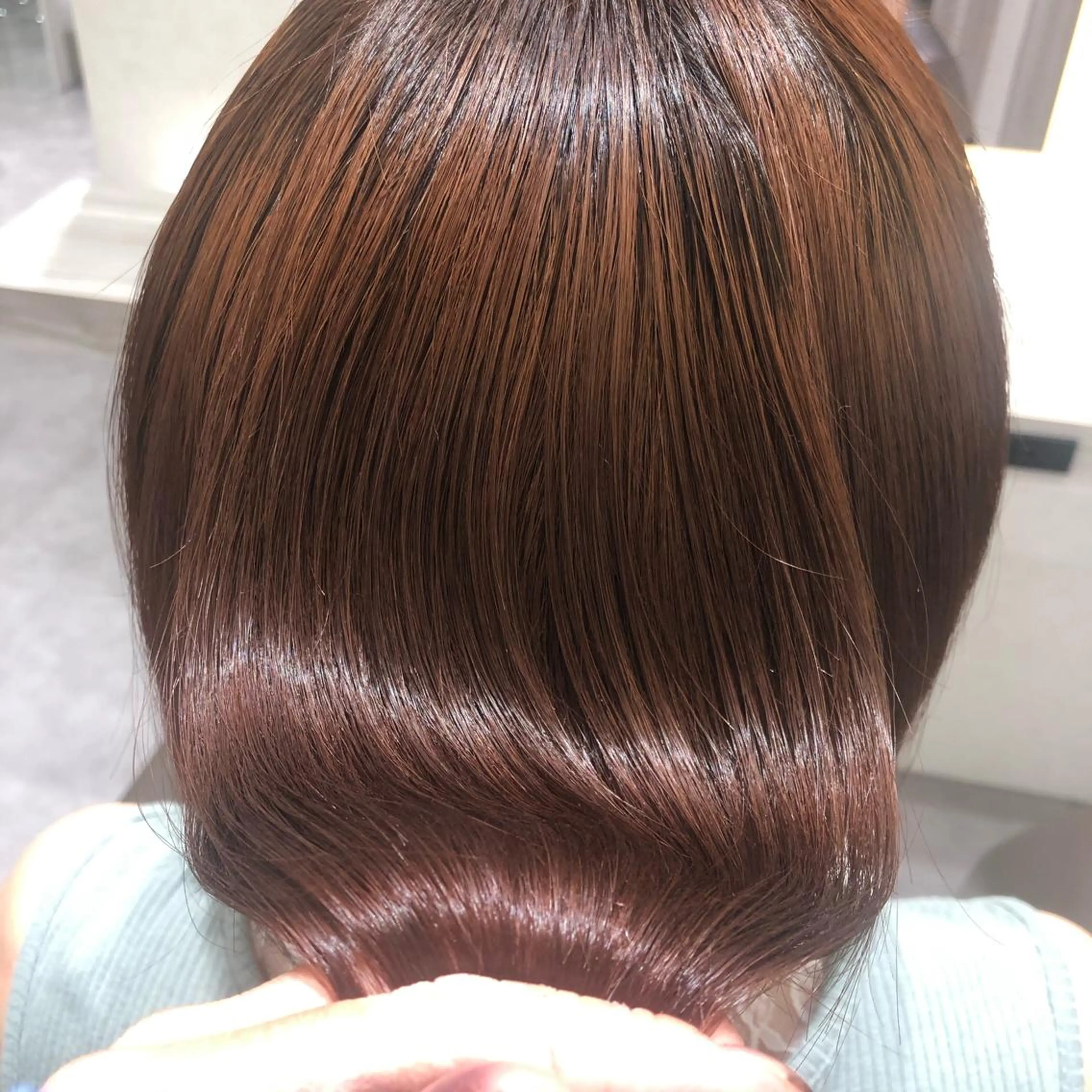 ミディアム ムトウセイマ/艶髪 /艶ケアWブリーチのヘアスタイル