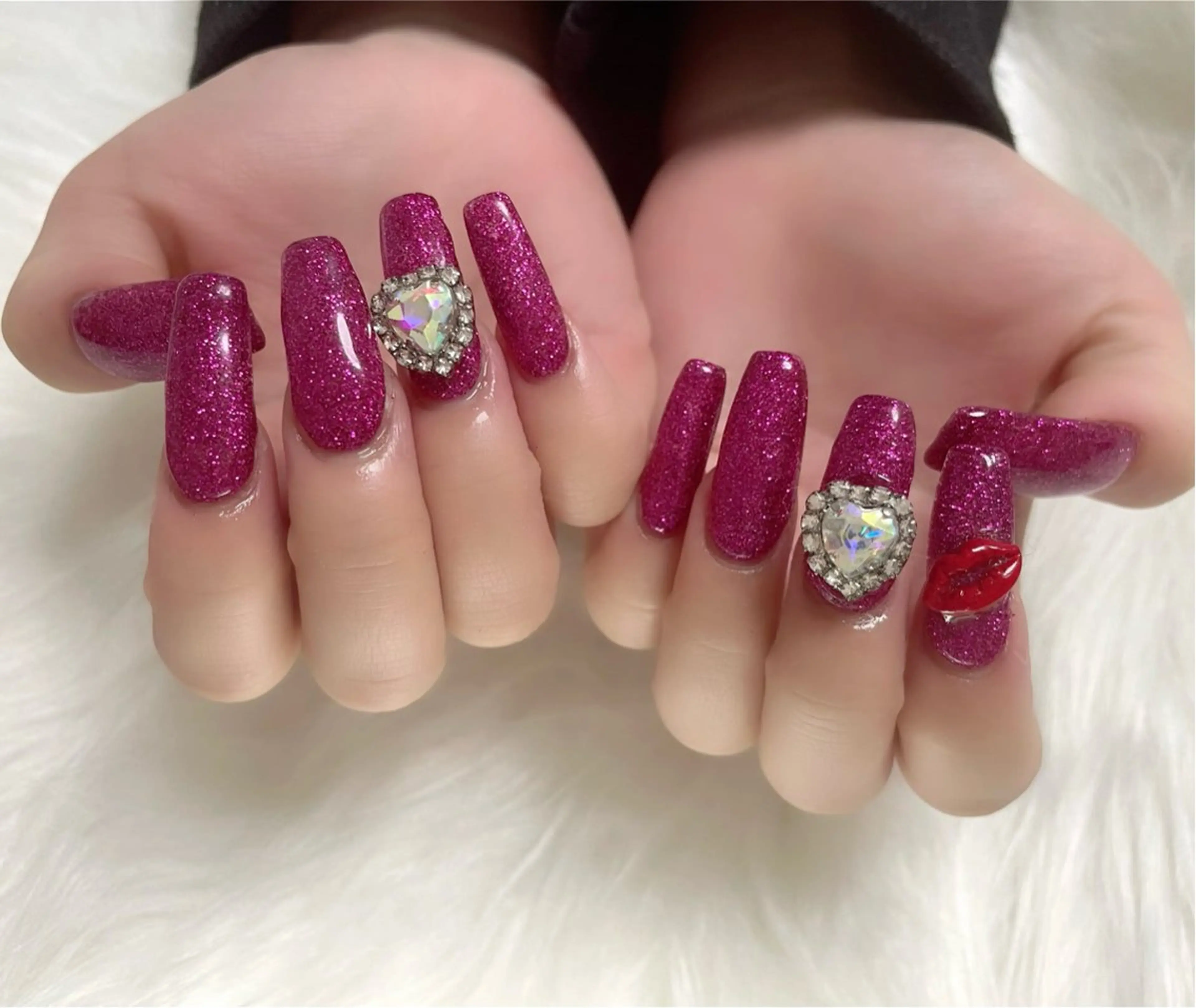 【オフ込み無料】長さ出し10本(ワンカラー or ラメグラ)の写真