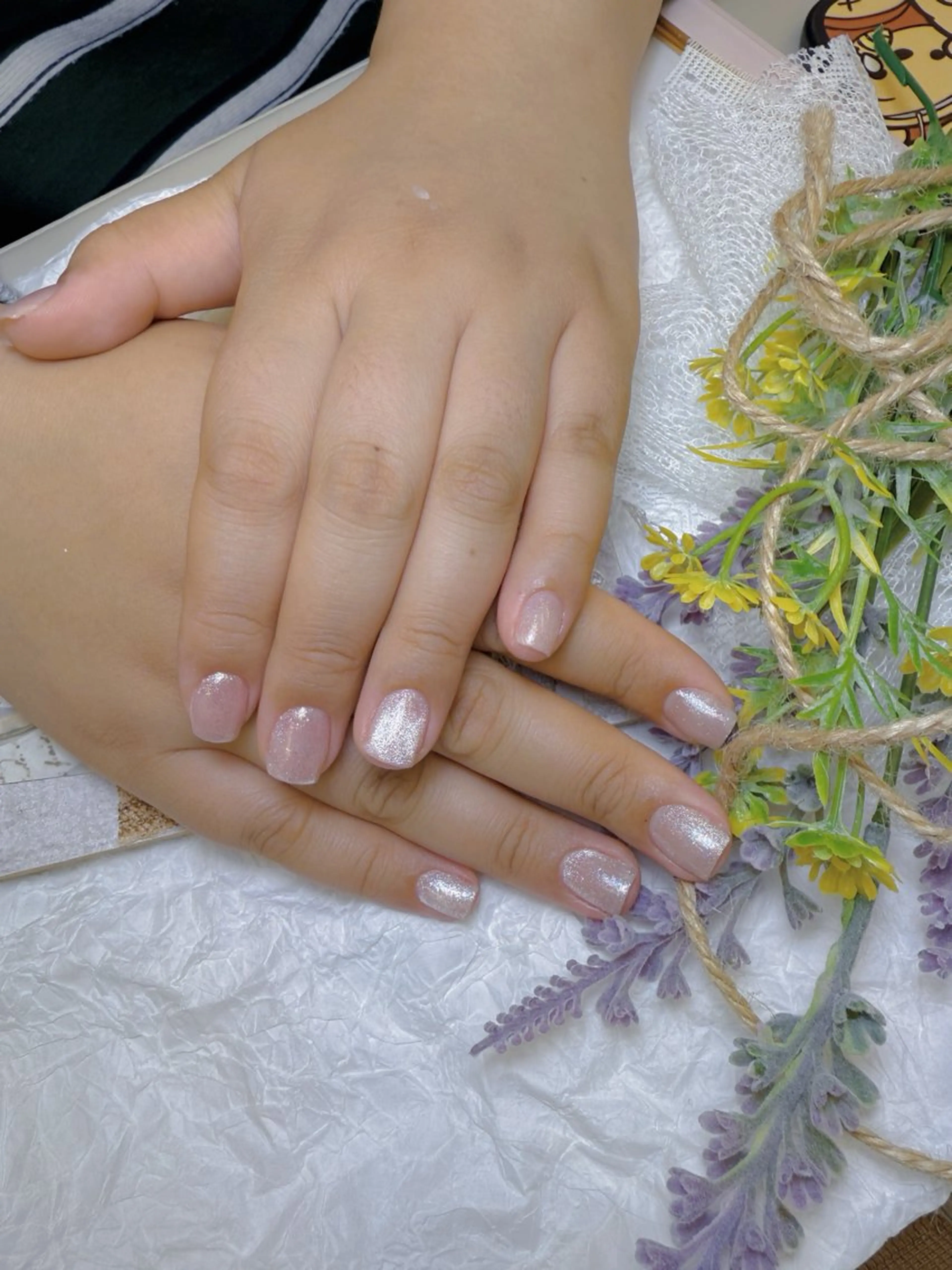 ネイル マグネットネイル ワンカラーネイル シンプルネイル ハンドネイル ア リスのネイルデザイン