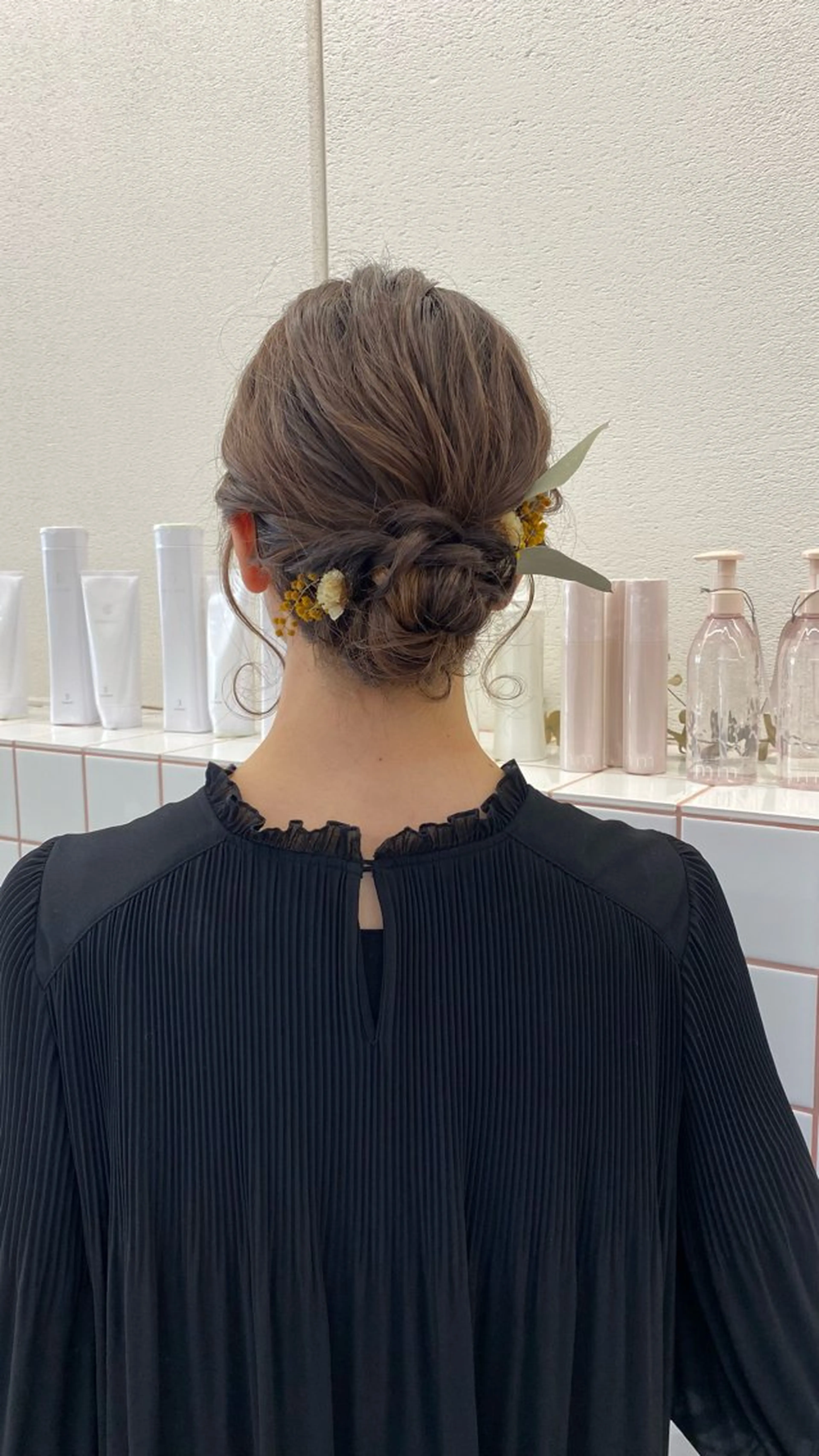 セミロング カラー ヘアカラー トリートメント ヘアセット NIKO/名古屋/ 伏見/花屋併設のヘアスタイル