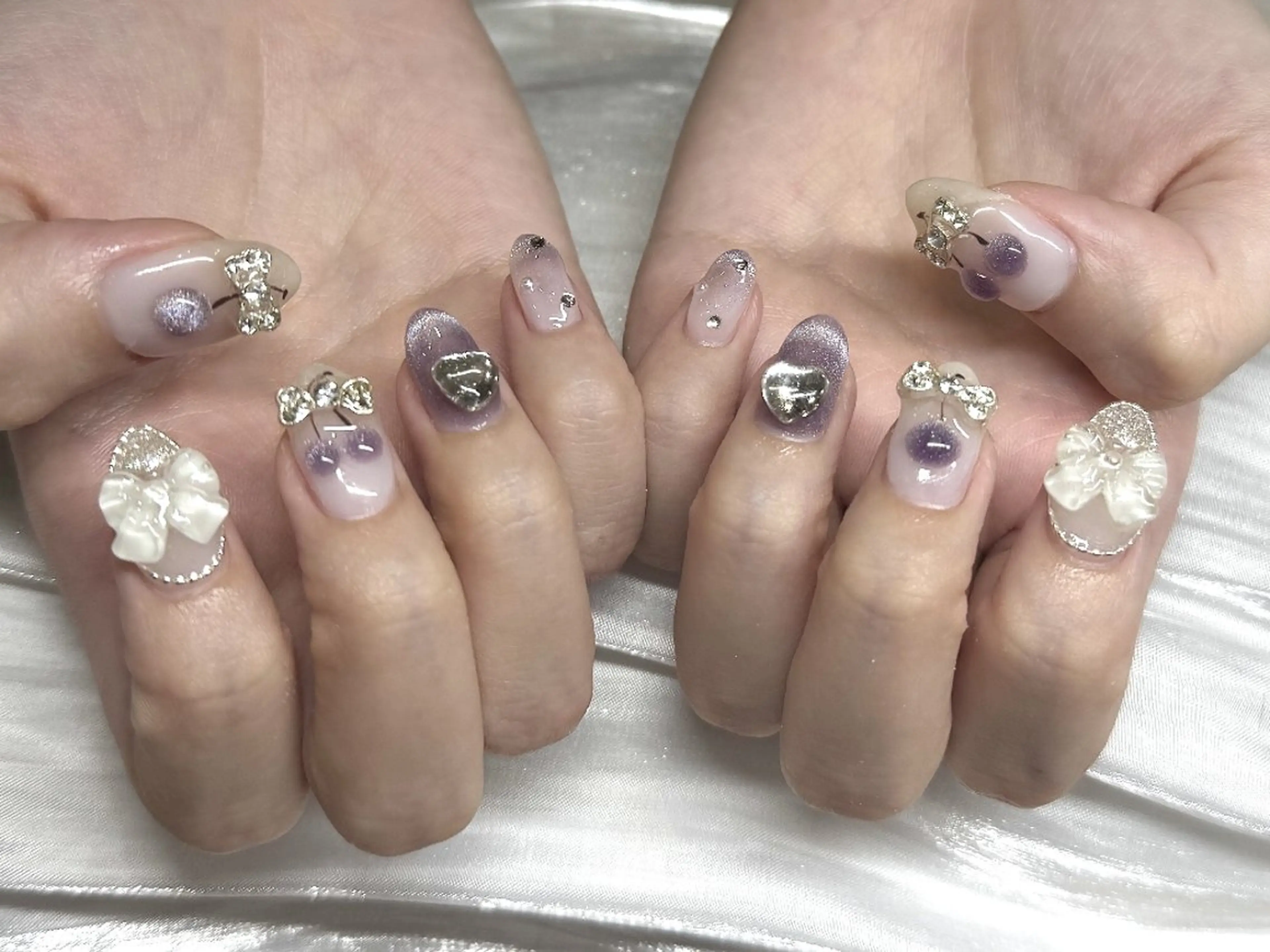 ネイル フットネイル フレンチネイル ジェルネイル ガラスフレンチ 韓国ネイル ハンドネイル ハンドケア 当日予約可能💜 アキラのその他イメージ